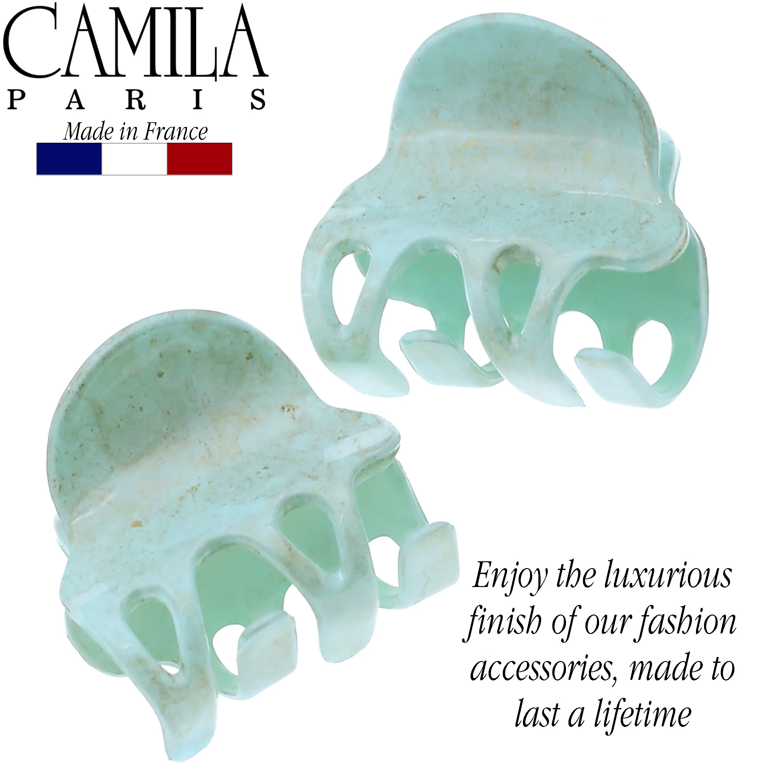 Camila Paris Cutout Teeth Hair Clip Pair - Image 7