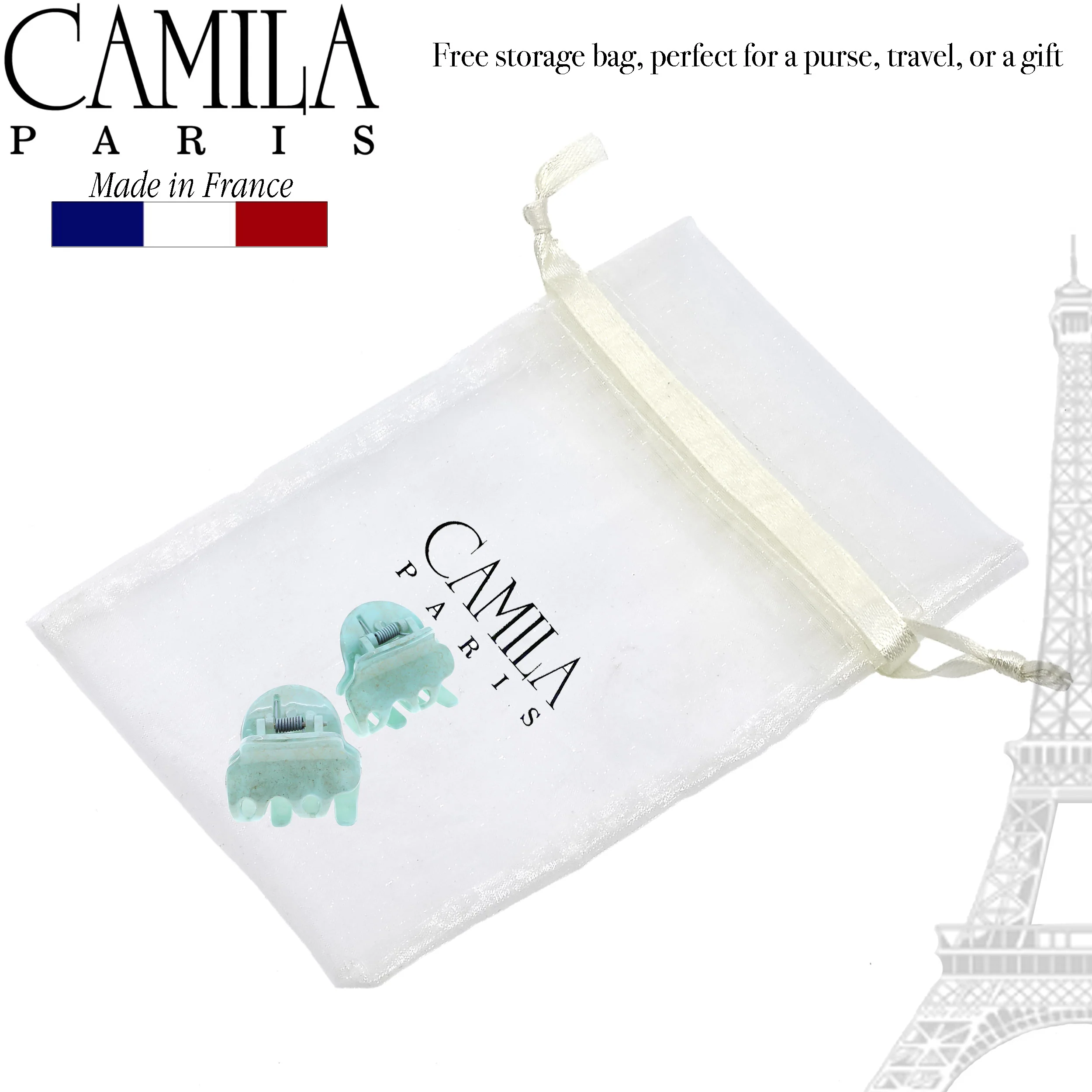 Camila Paris Cutout Teeth Hair Clip Pair - Image 8