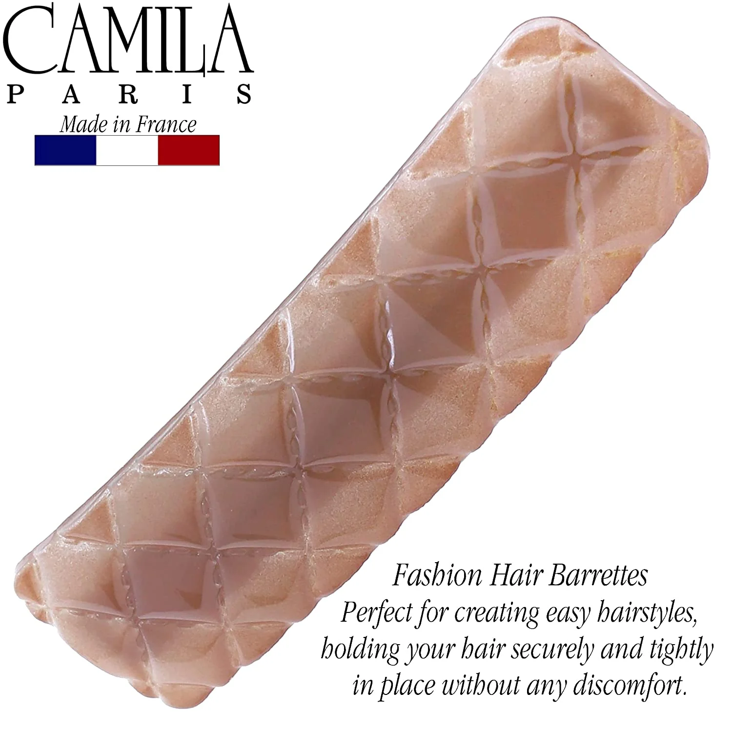 Camila Paris Diamond Stitching No-Slip Barrette - Image 11