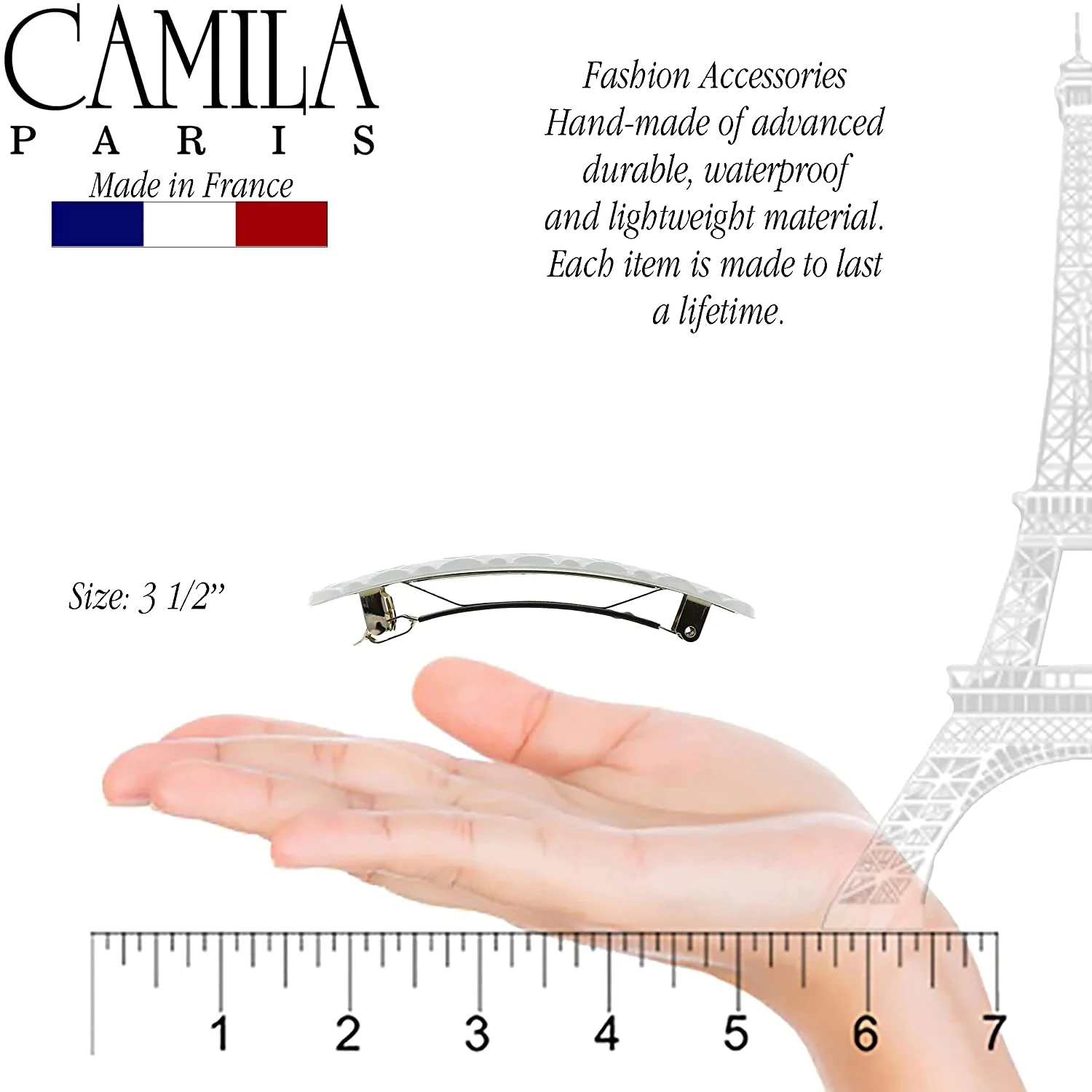 Camila Paris Diamond Stitching No-Slip Barrette - Image 18