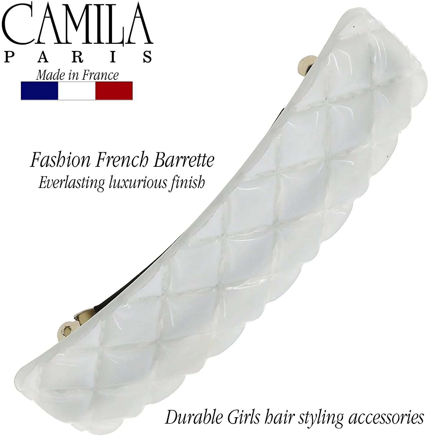 Camila Paris Diamond Stitching No-Slip Barrette - Image 19