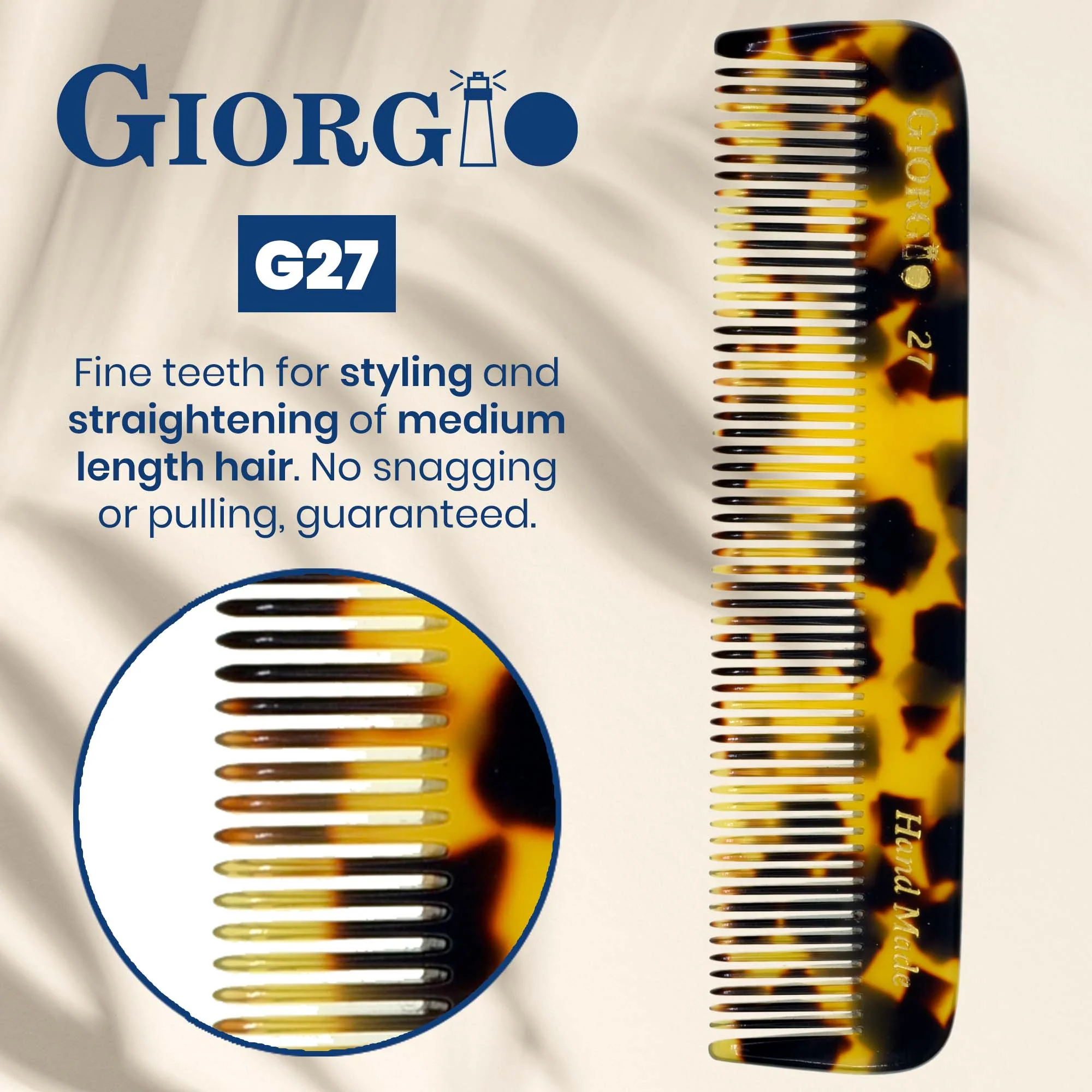 4.5" Handmade Fine Tooth Pocket Comb - Image 4