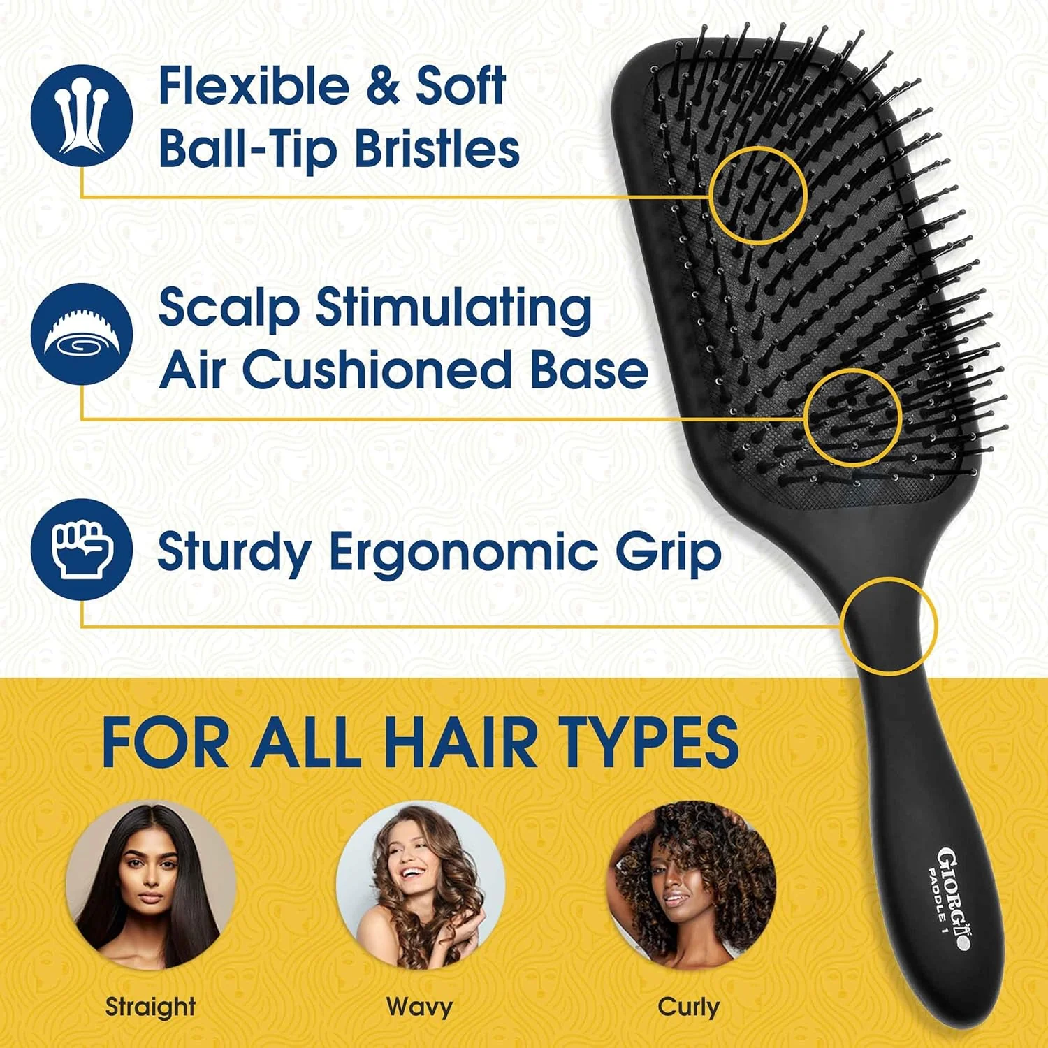 Detangling Paddle Hair Brush - Image 5