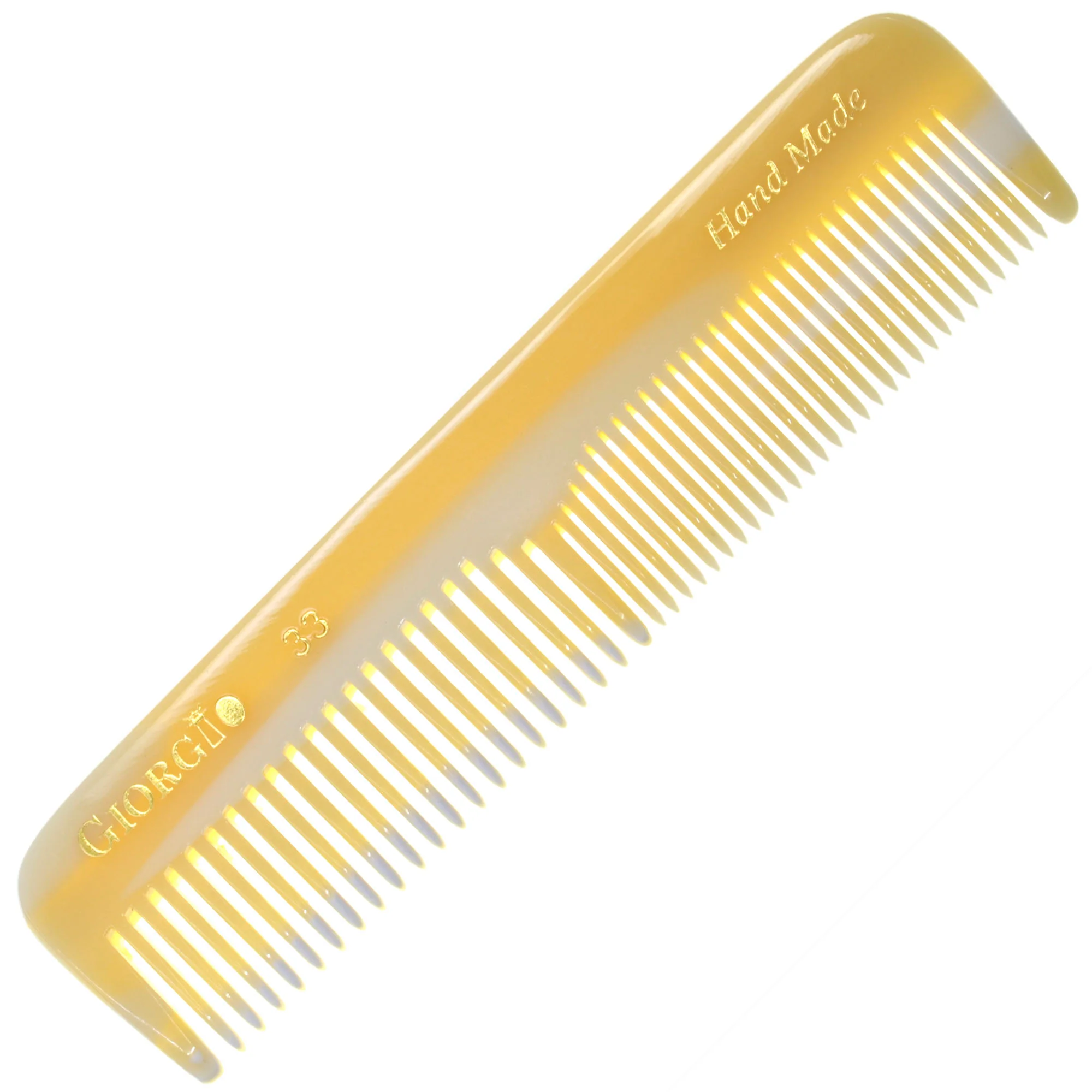 4.45" Handmade Fine and Wide Tooth Pocket Dressing Comb - Image 6