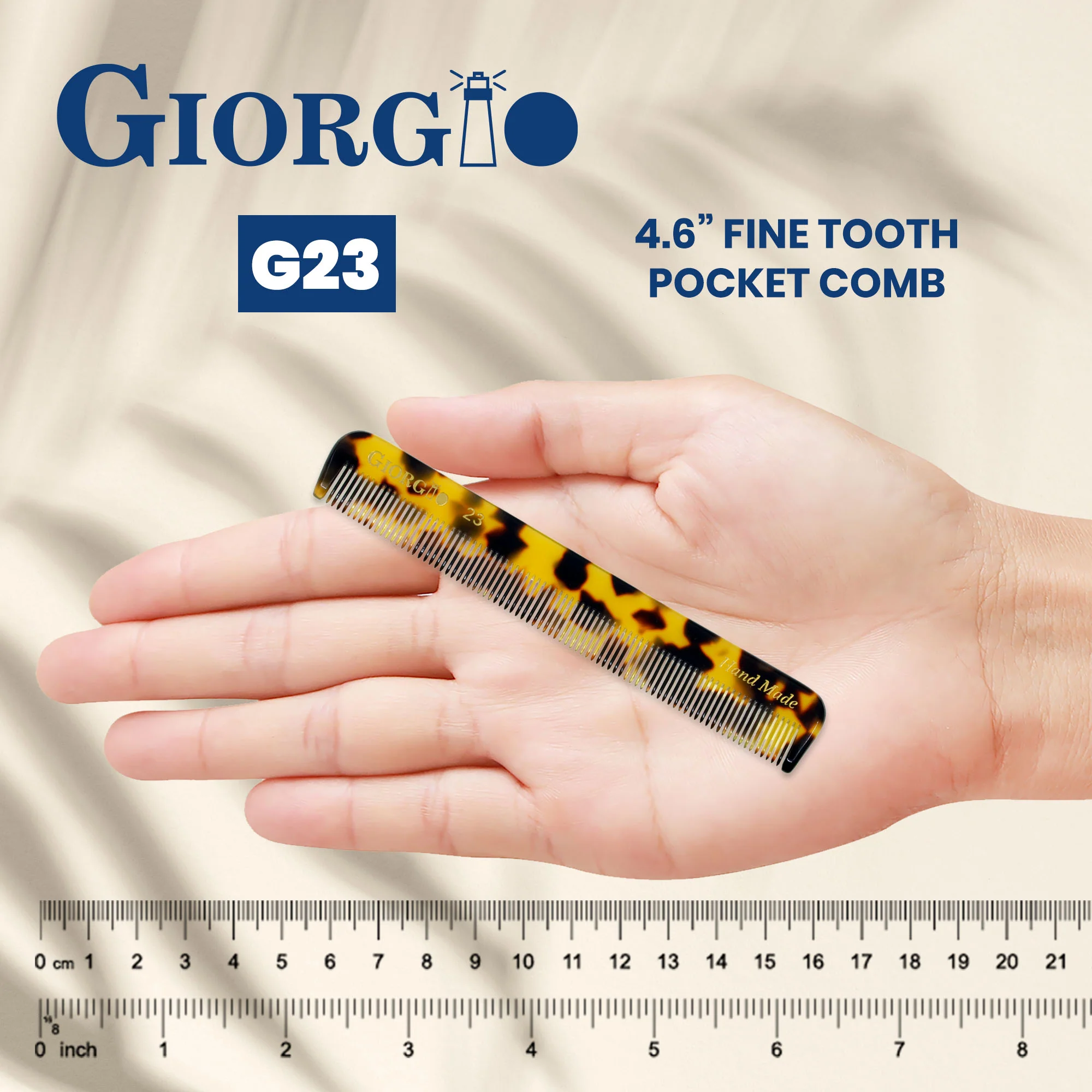 4.6" Handmade Fine Tooth Pocket Comb - Image 8