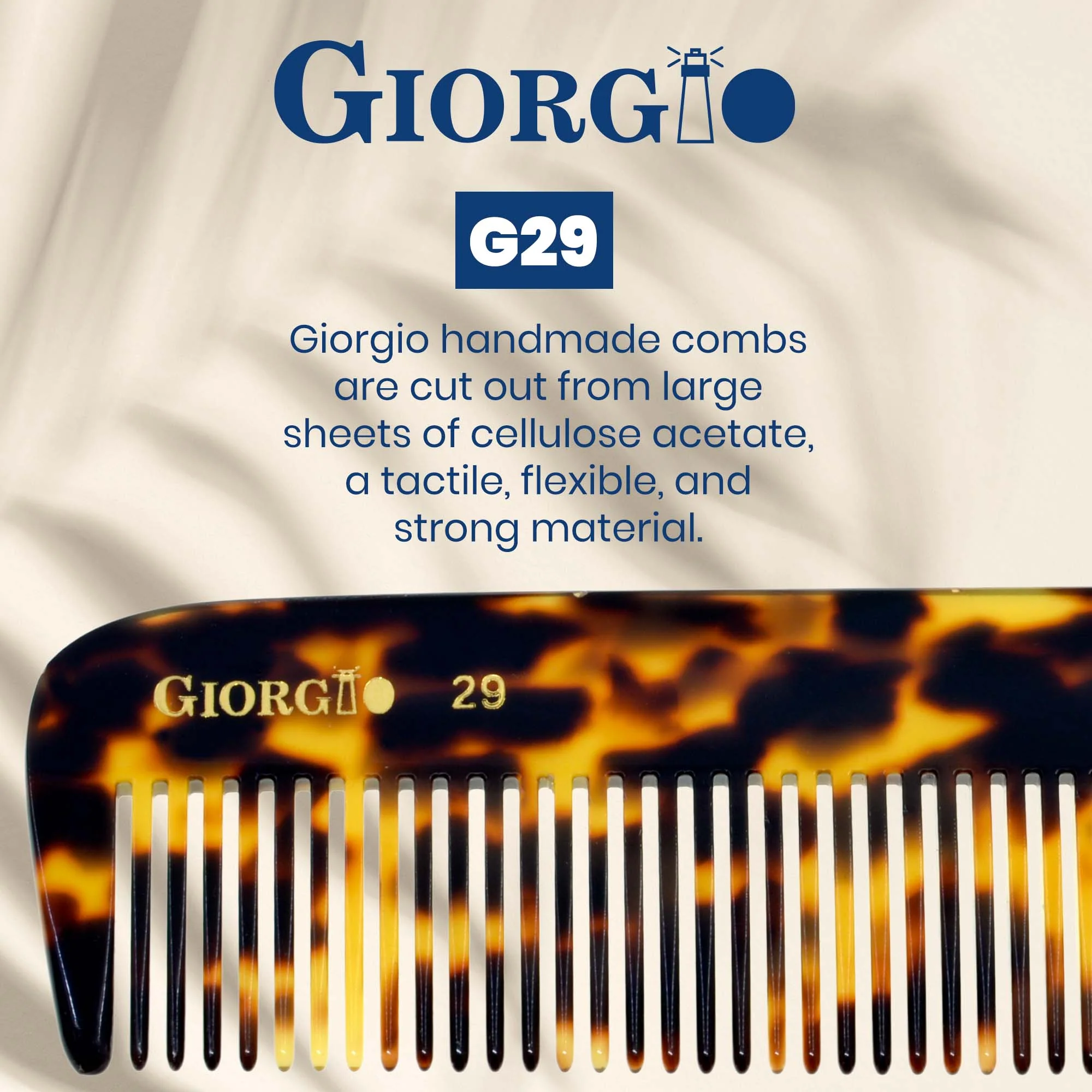 5.5" Handmade Wide Tooth Detangling Comb - Image 4