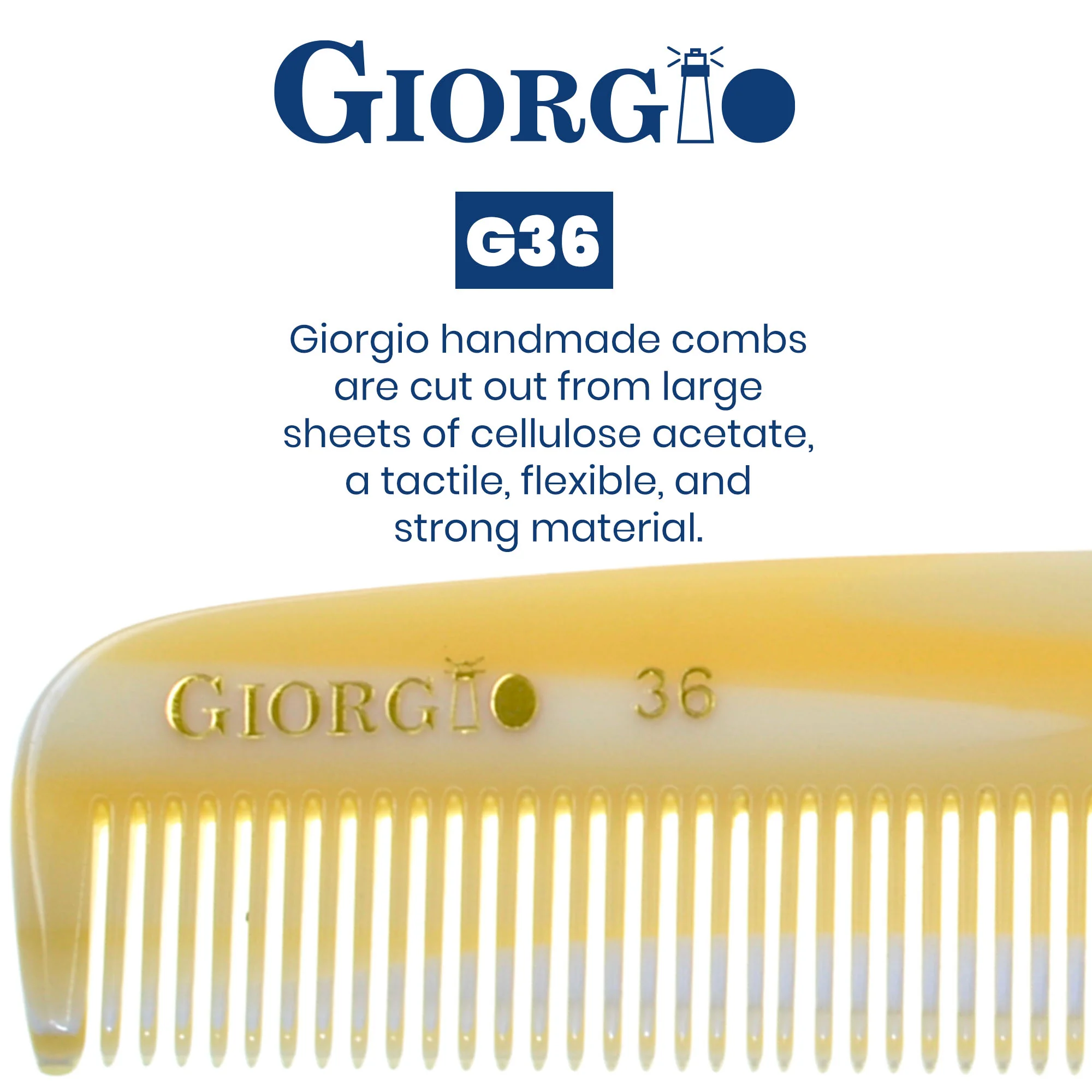 5.5" Handmade Wide Tooth Detangling Comb - Image 9
