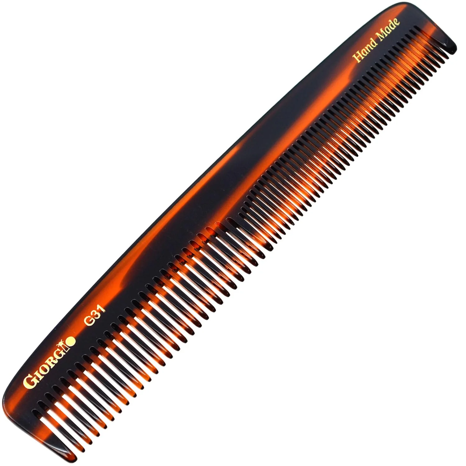 7" Handmade Fine and Wide Tooth Tapered Dressing Comb - Image 6