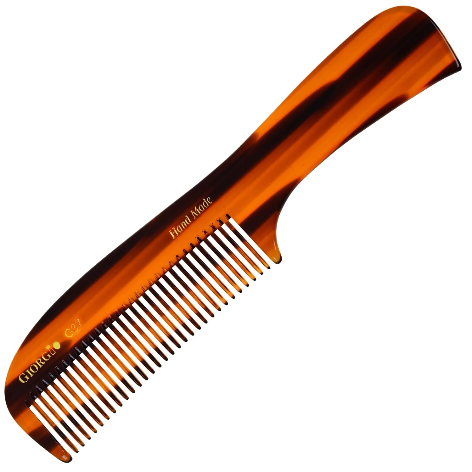7.75" Handmade Wide Tooth Detangling Comb with Handle - Image 6