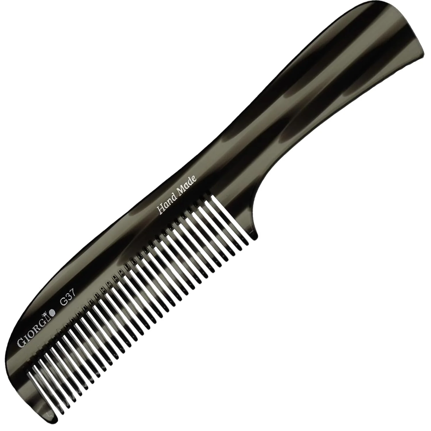 7.75" Handmade Wide Tooth Detangling Comb with Handle - Image 7