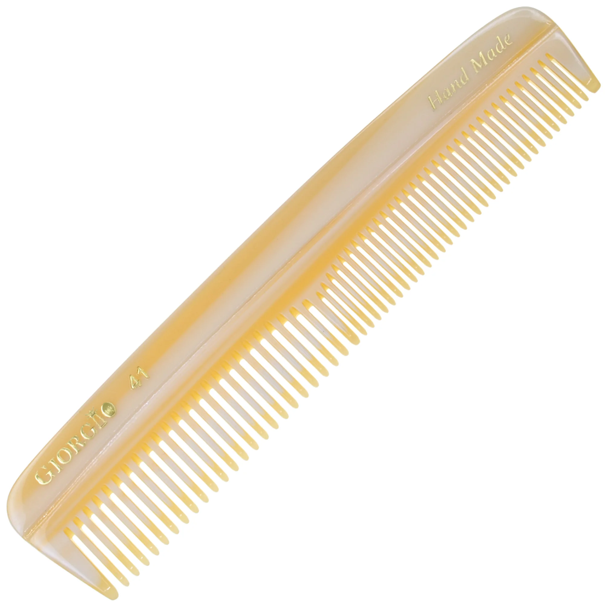 5.1" Handmade Fine and Wide Tooth Pocket Dressing Comb - Image 6