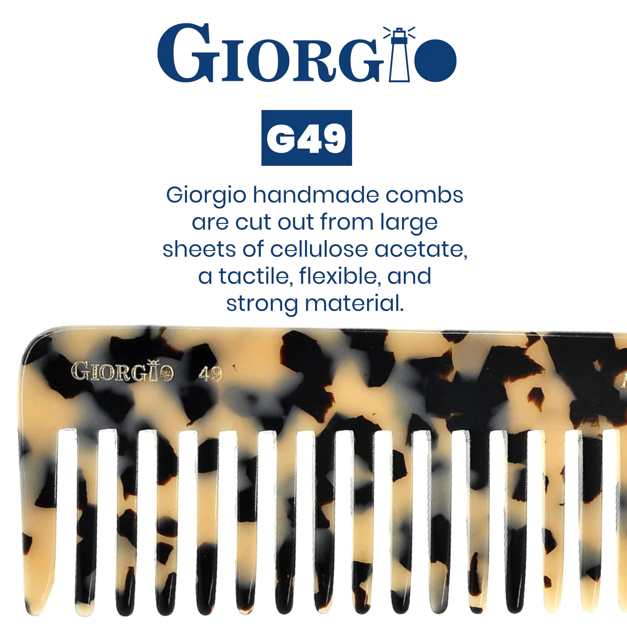 5.75" Deep Wide Tooth Detangling Comb - Image 19