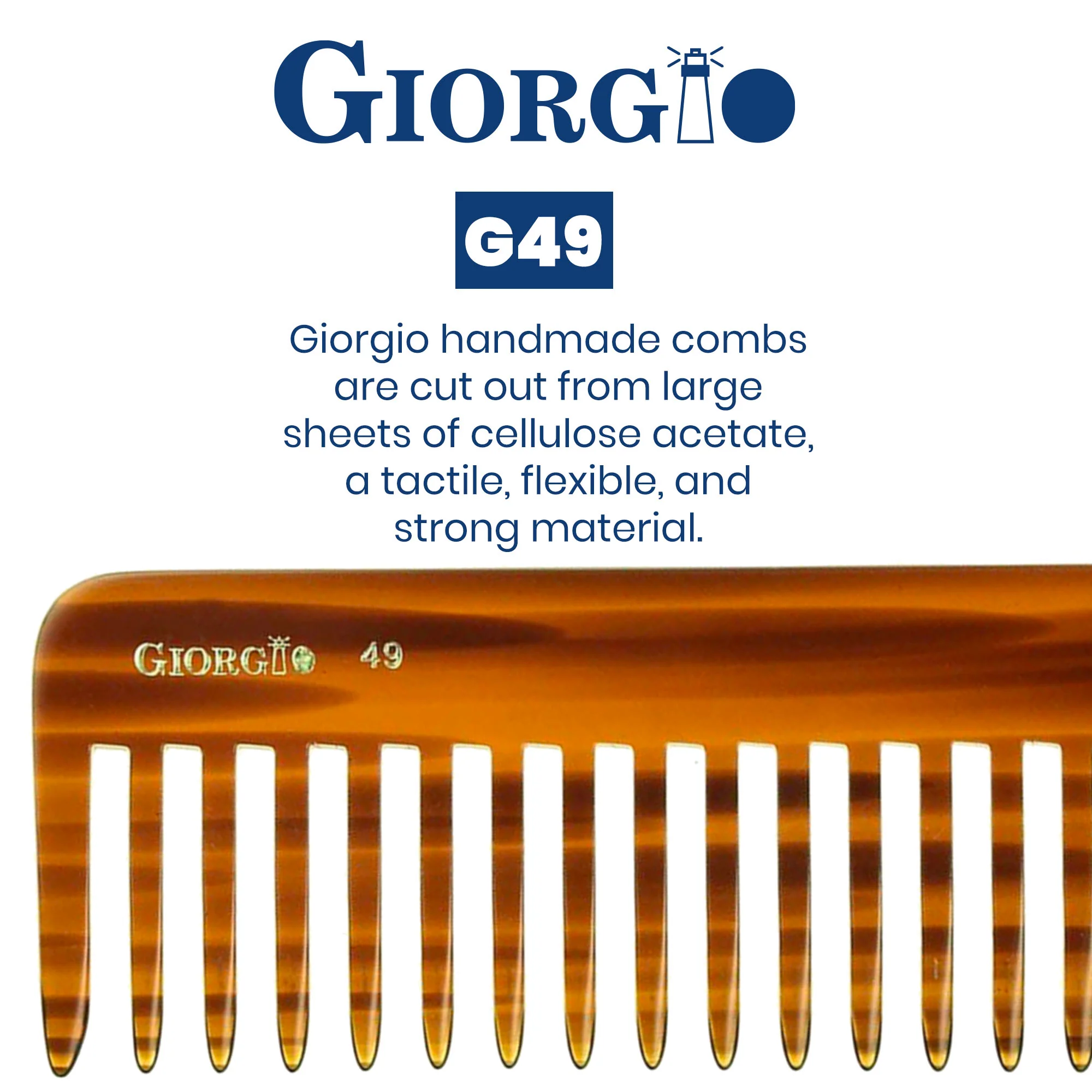 5.75" Deep Wide Tooth Detangling Comb - Image 4
