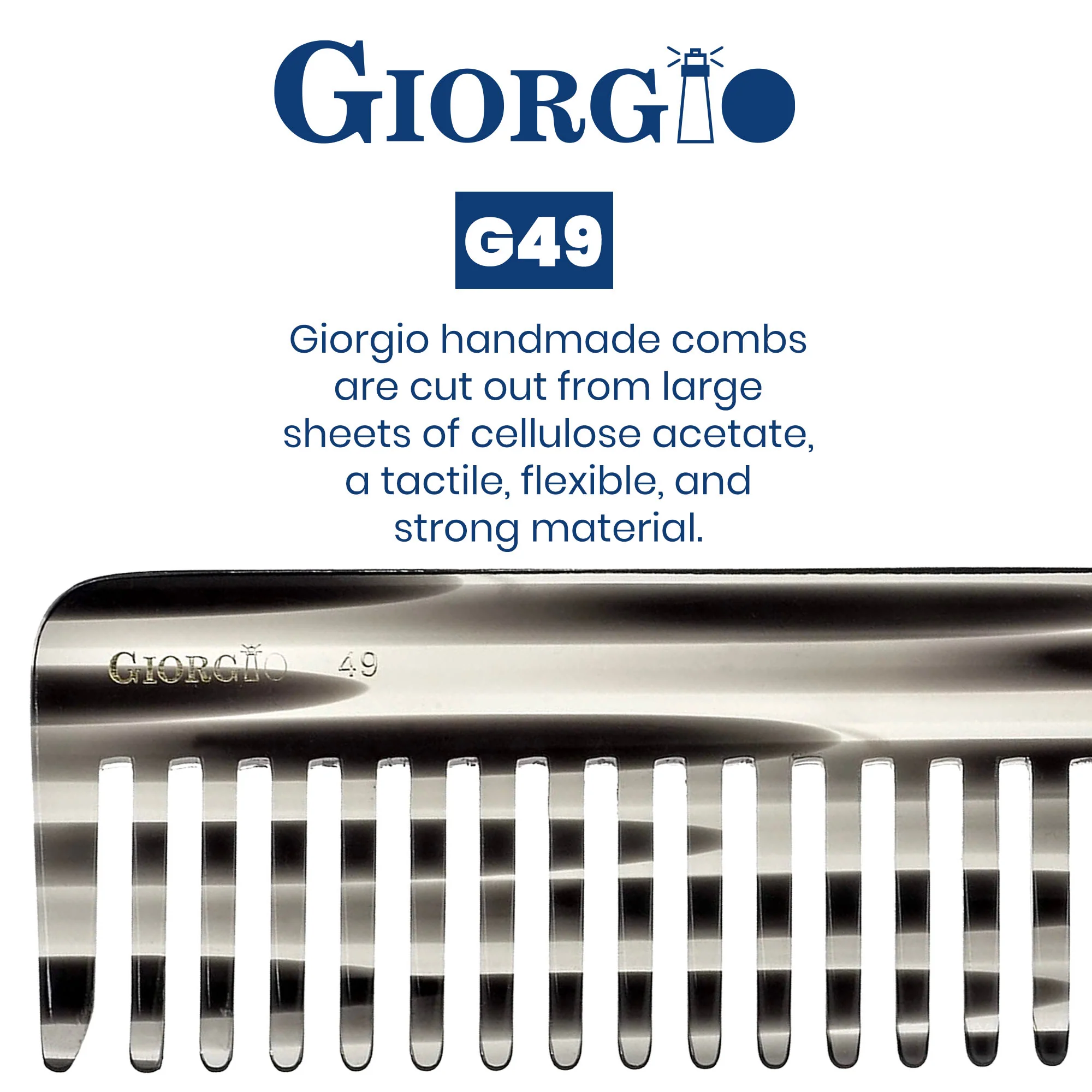 5.75" Deep Wide Tooth Detangling Comb - Image 9