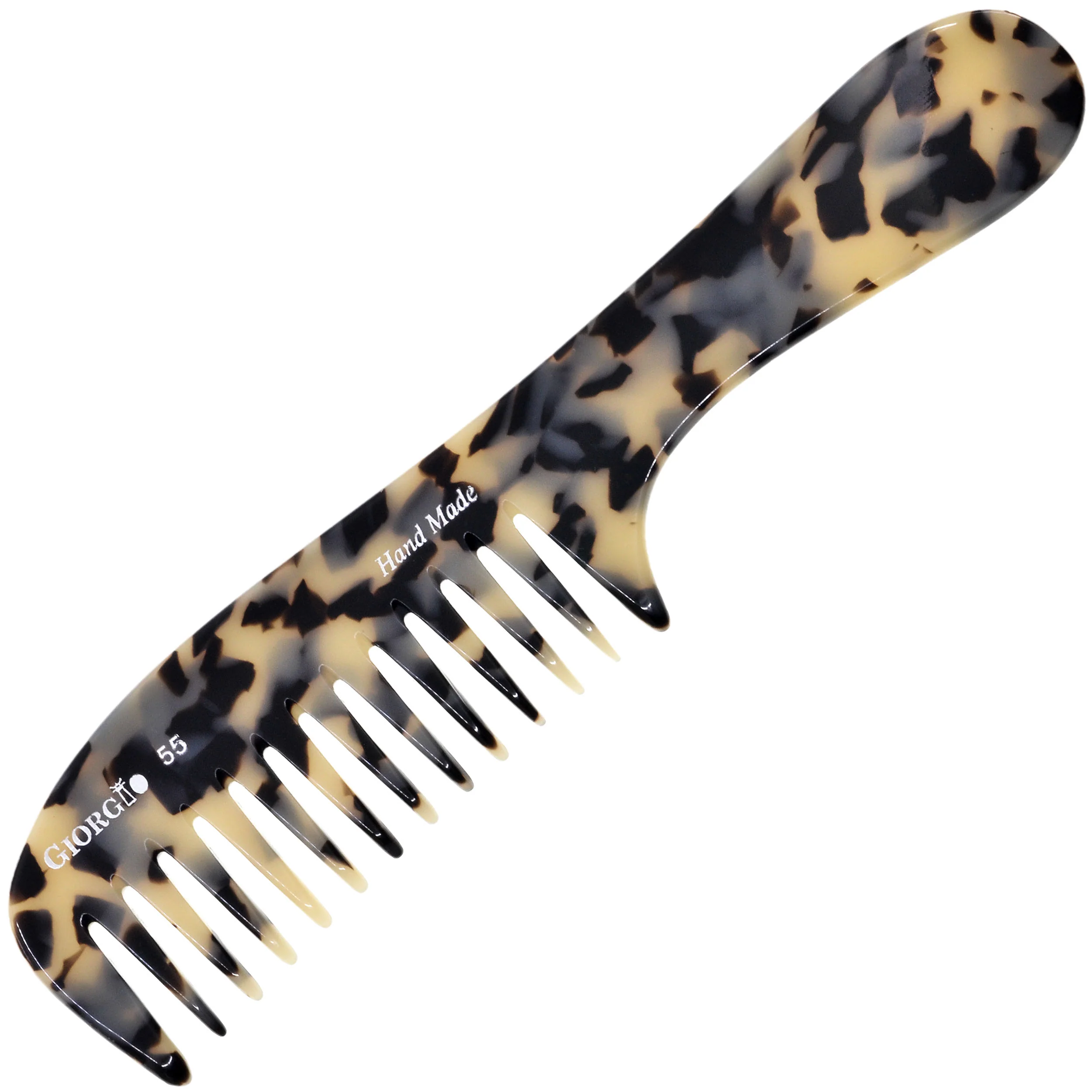 Giorgio G55 8" Wide Tooth Detangling Comb with Handle - Image 11