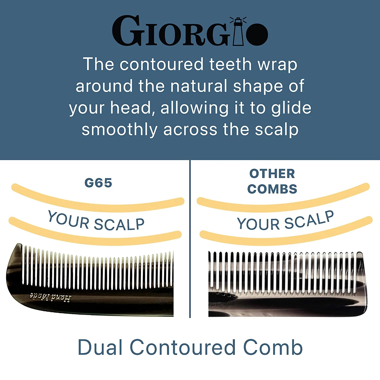 Handmade Contoured Dressing Hair Comb - Image 11