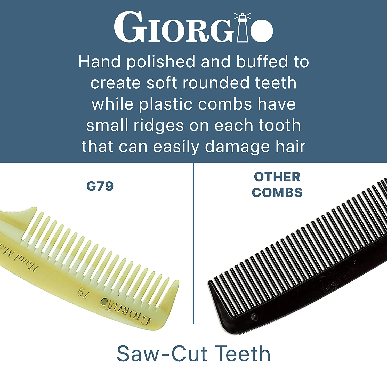4.75" Handmade Fine Tooth Beard and Mustache Pocket Comb - Image 10