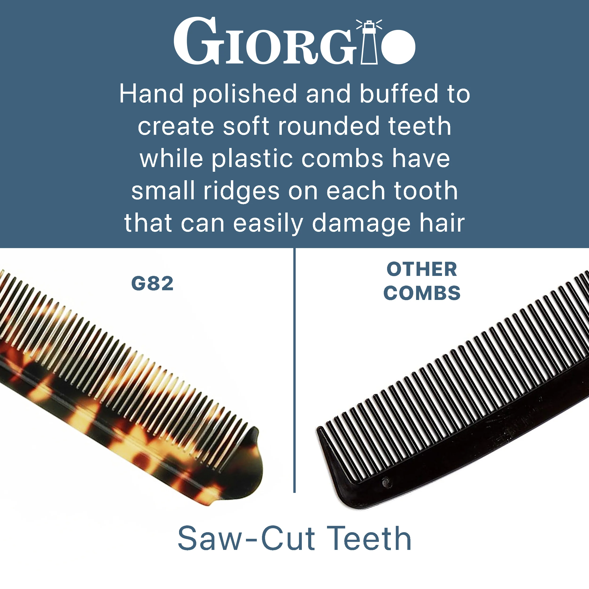 7.85" Handmade Fine Tooth Folding Pocket Comb - Image 5