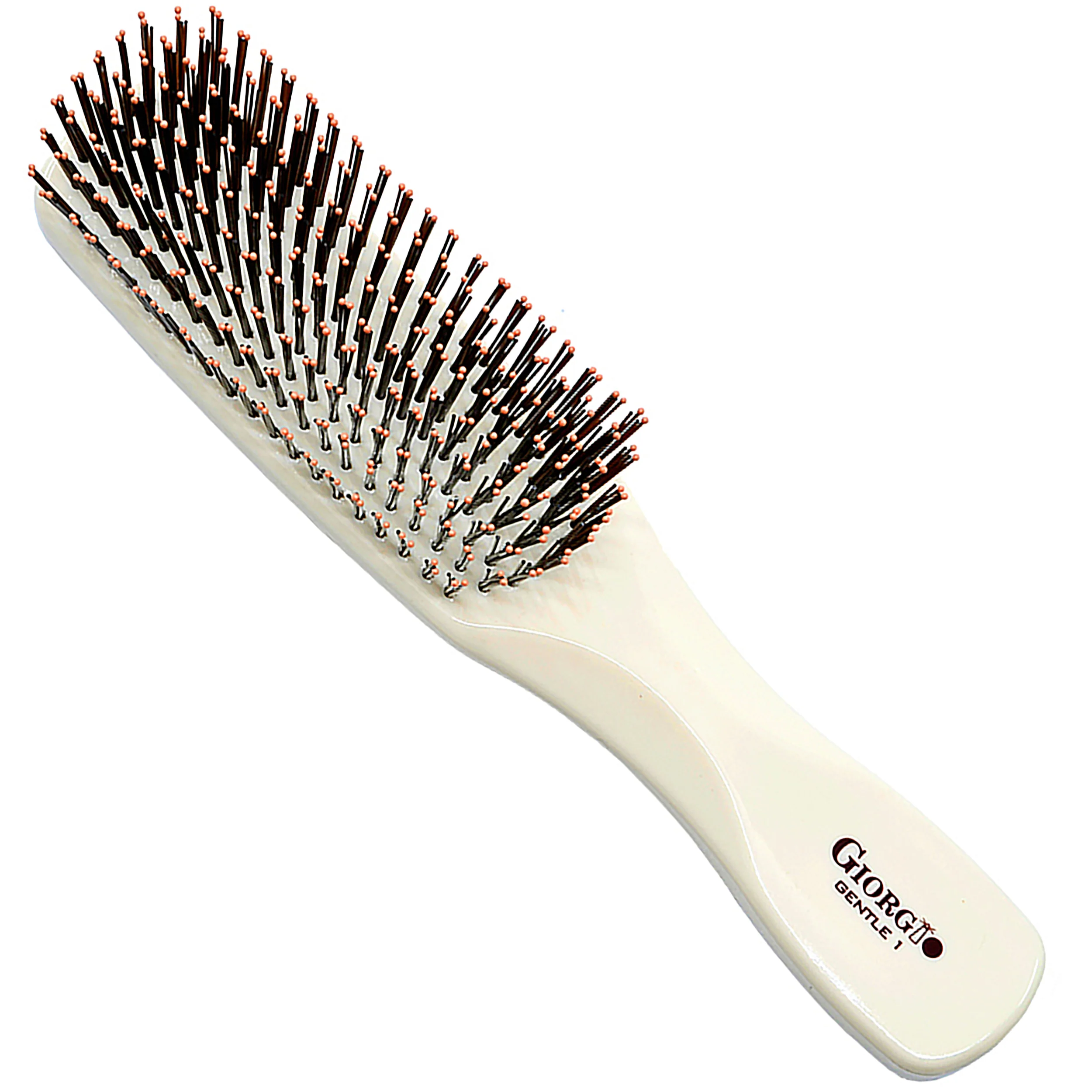 Gentle 7.75" Nylon Bristle Scalp Sensitive Hair Brush - Image 13