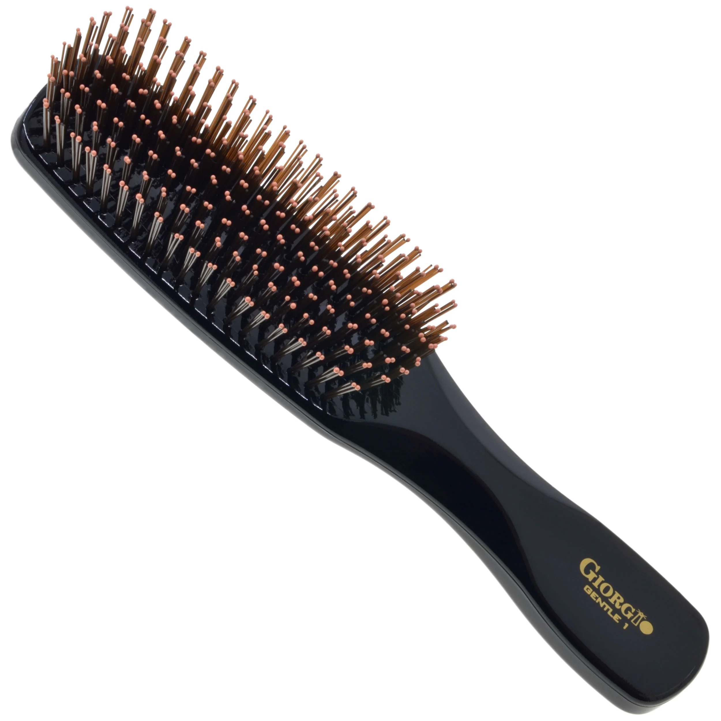 Gentle 7.75" Nylon Bristle Scalp Sensitive Hair Brush - Image 7