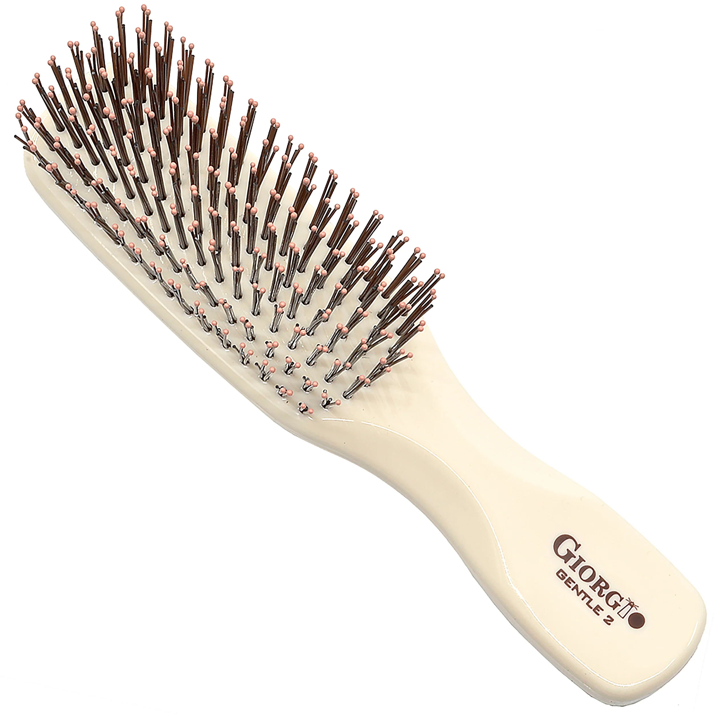Gentle 6.5" Nylon Bristle Scalp Sensitive Travel Size Hair Brush - Image 13