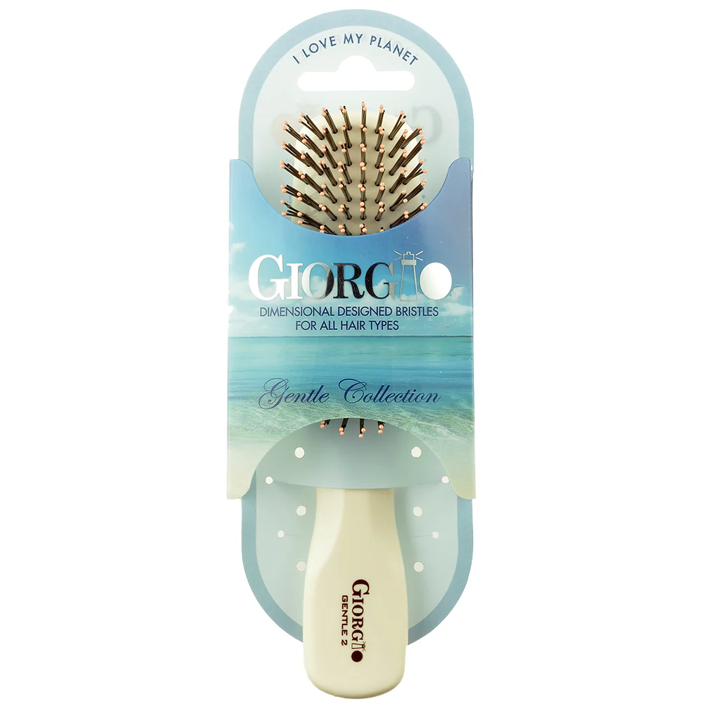 Gentle 6.5" Nylon Bristle Scalp Sensitive Travel Size Hair Brush - Image 18
