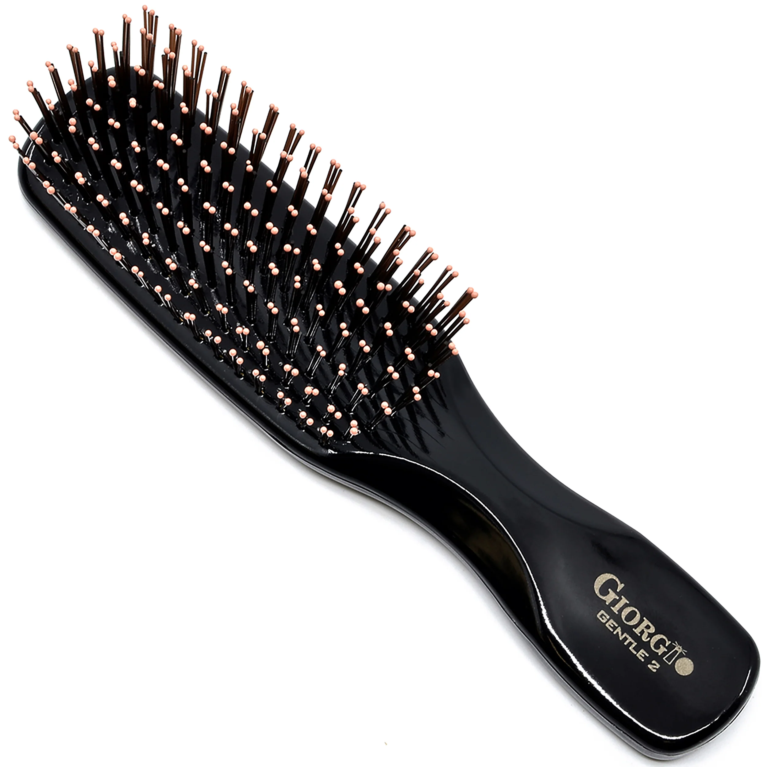 Gentle 6.5" Nylon Bristle Scalp Sensitive Travel Size Hair Brush - Image 7
