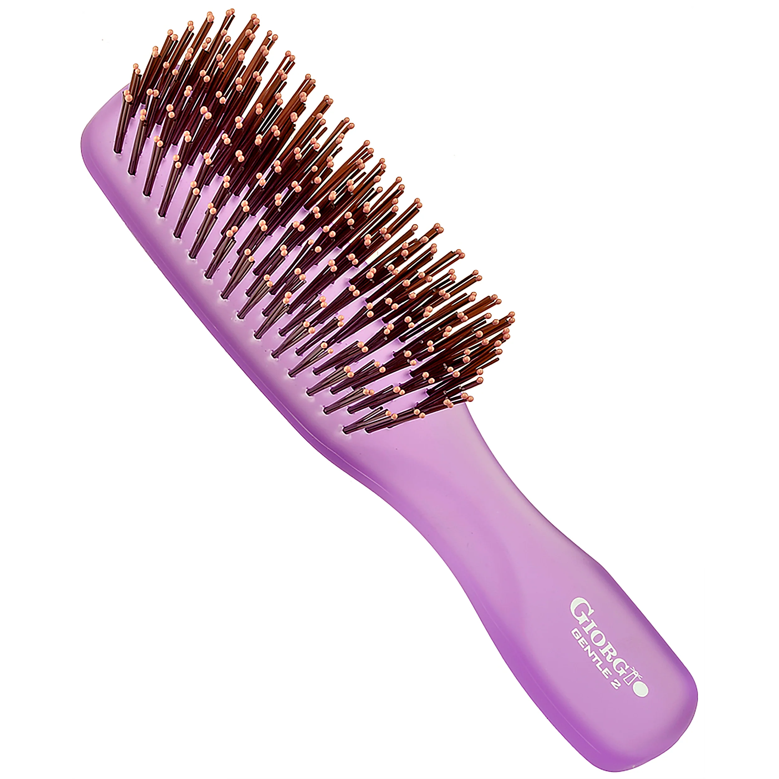 Gentle Neon 6.5" Nylon Bristle Scalp Sensitive Travel Size Hair Brush - Image 22