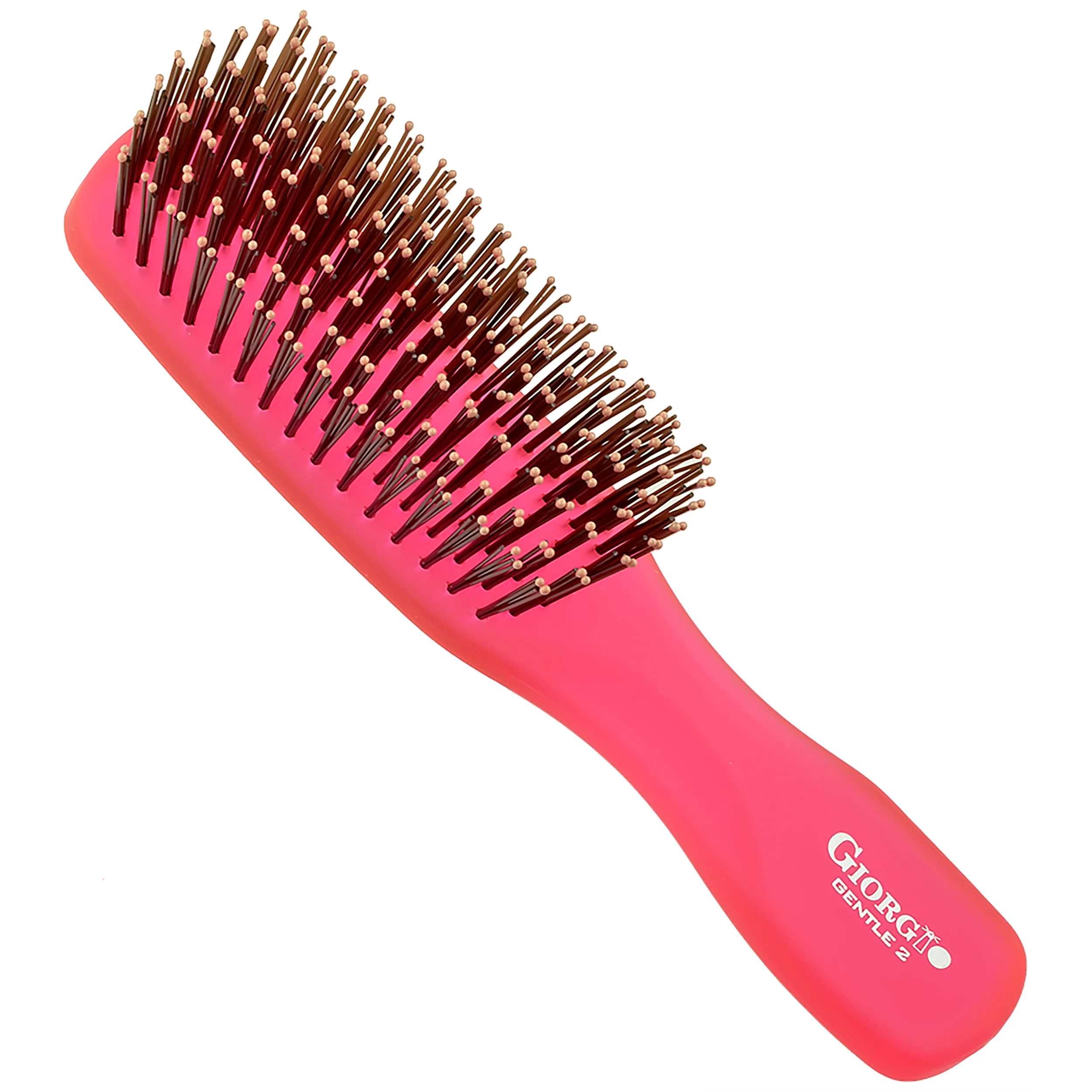Gentle Neon 6.5" Nylon Bristle Scalp Sensitive Travel Size Hair Brush - Image 29