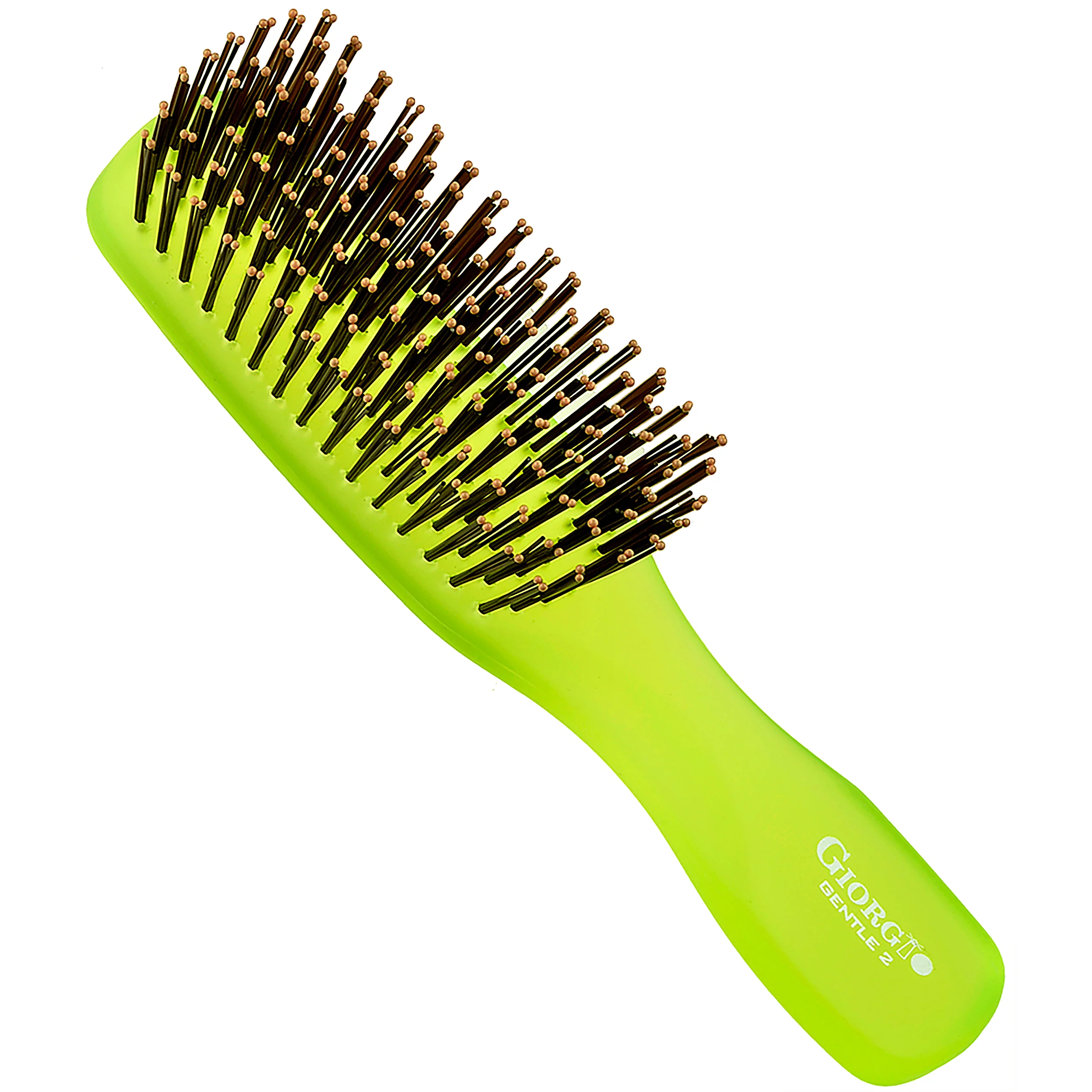 Gentle Neon 6.5" Nylon Bristle Scalp Sensitive Travel Size Hair Brush - Image 8