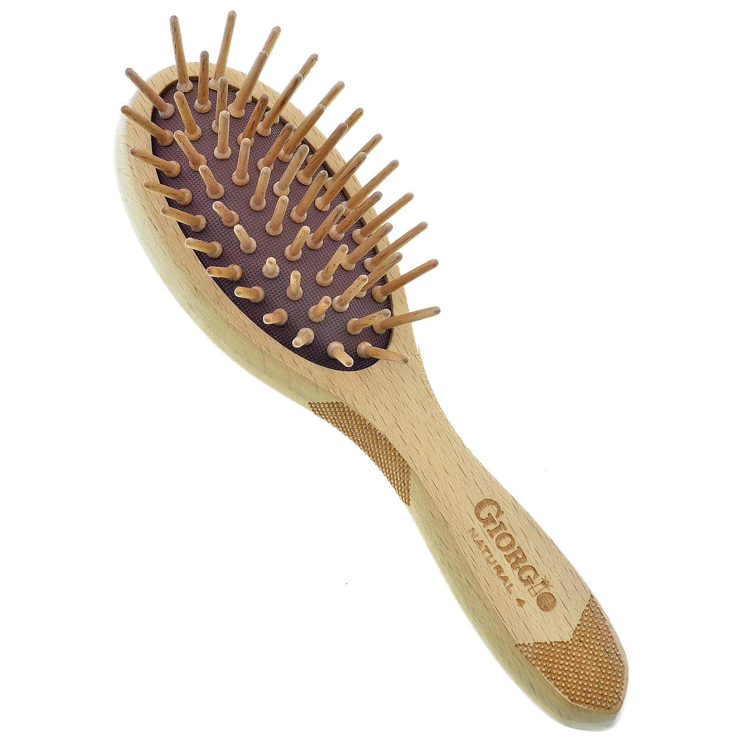 Naturals Wood Bristle Oval Detangling Hair Brush - Image 7
