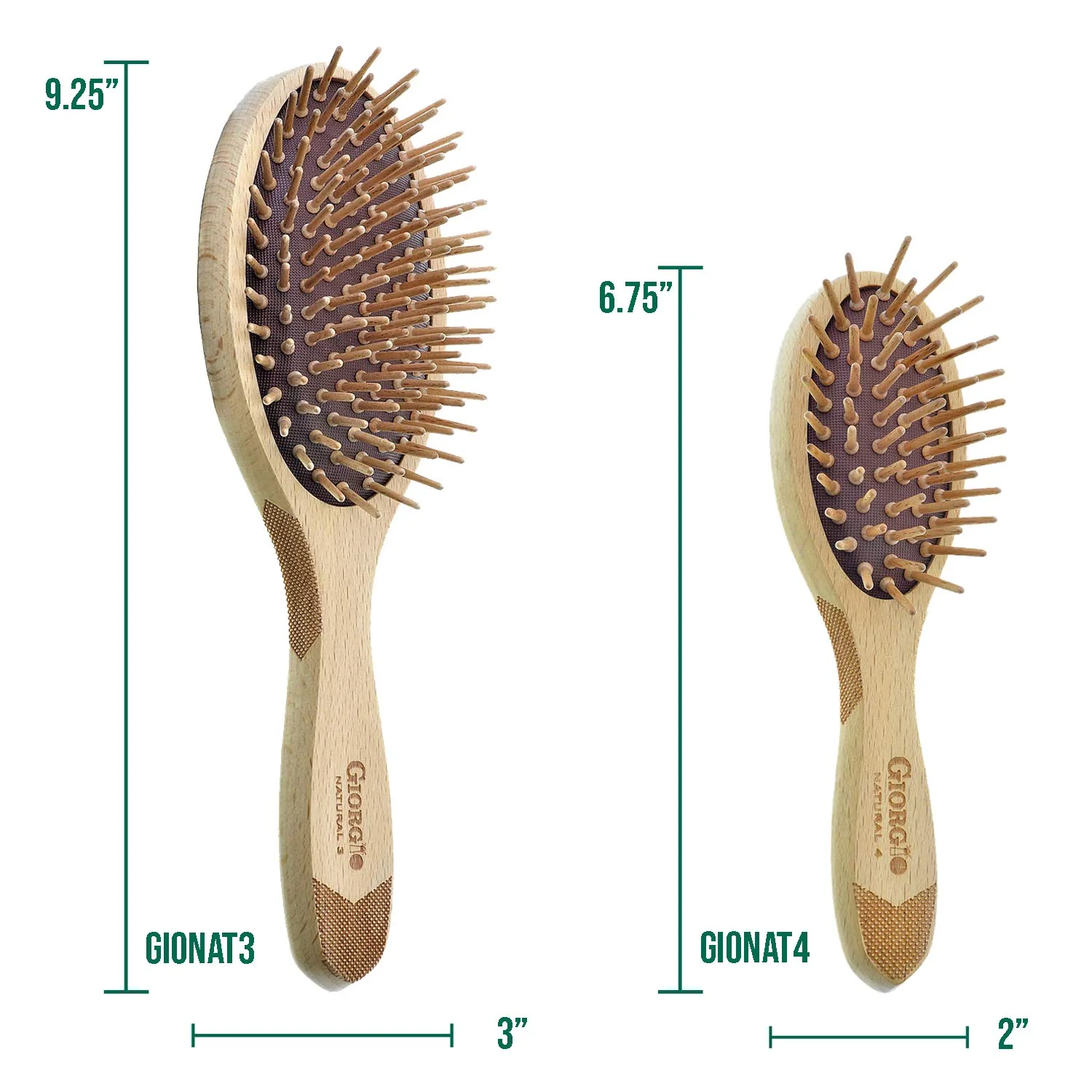 Naturals Wood Bristle Oval Detangling Hair Brush - Image 8