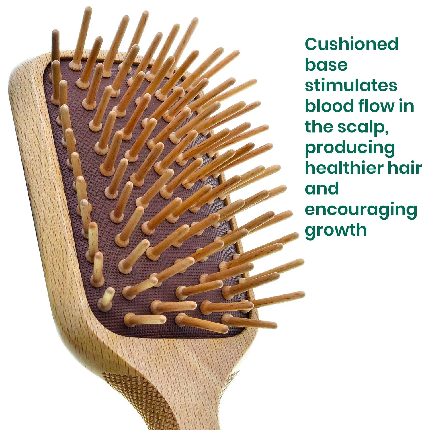 Naturals Wood Bristle Detangling Paddle Hair Brush - Image 11