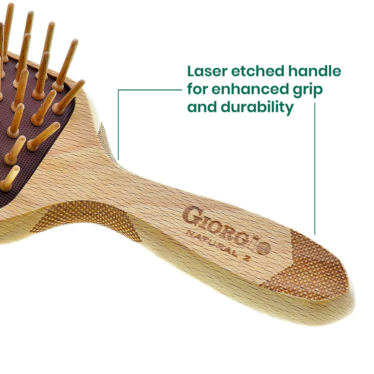 Naturals Wood Bristle Detangling Paddle Hair Brush - Image 13
