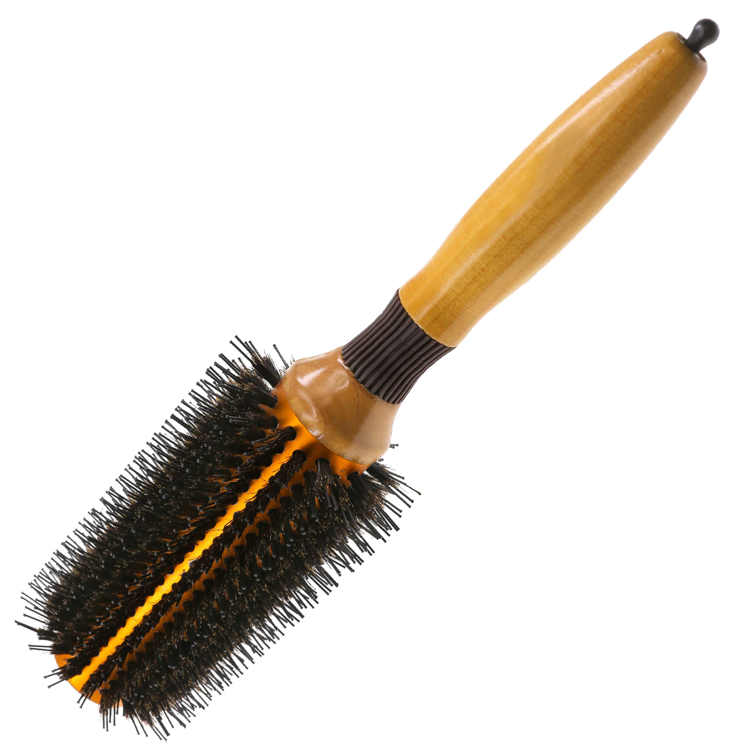 2.75" Ball-Tipped Nylon and Boar Bristle Round Hair Brush - Image 4