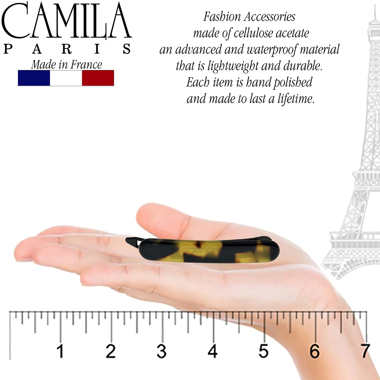 Camila Paris Handmade Classic Metal Free Barrette - Image 2
