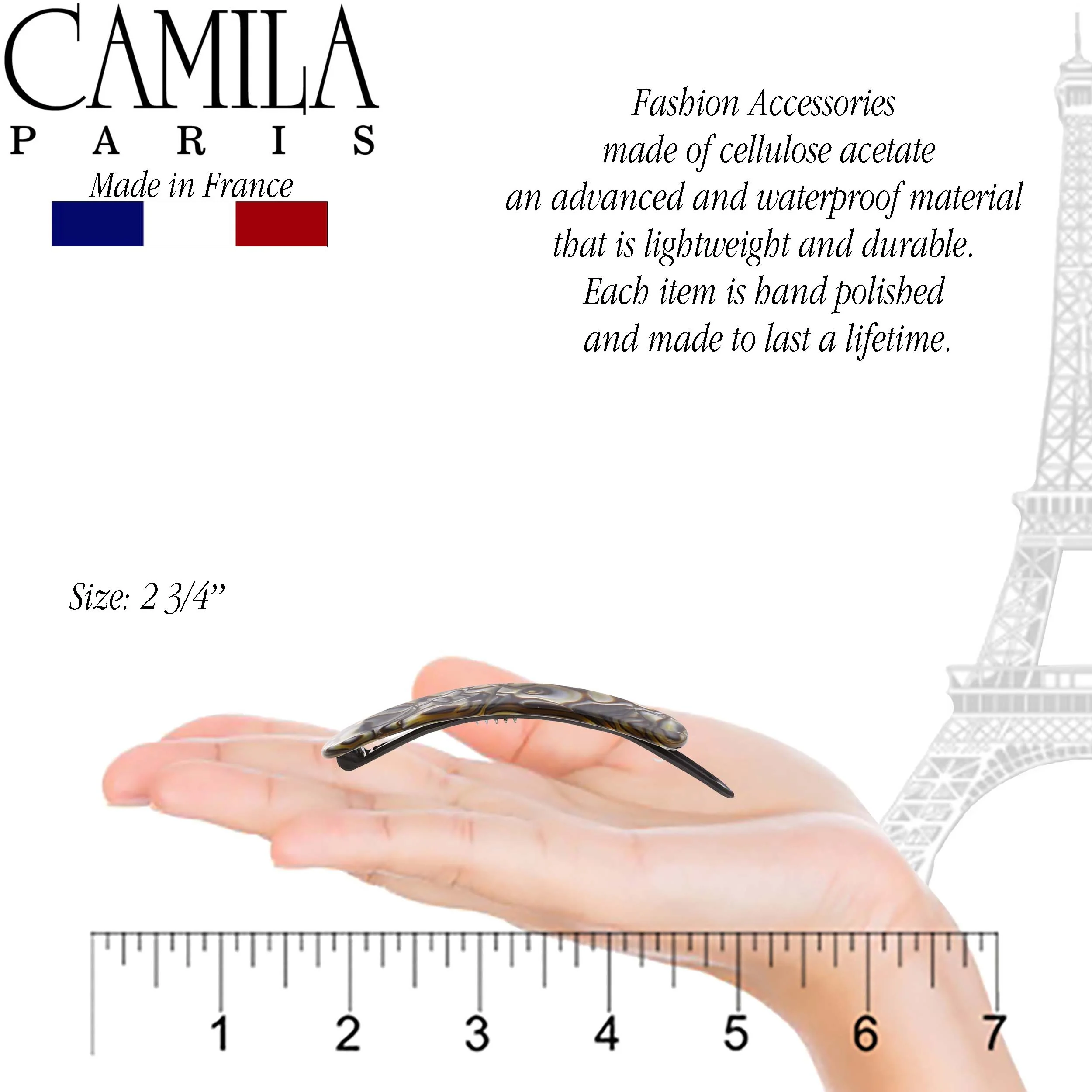 Camila Paris Handmade Classic Metal Free Barrette - Image 22