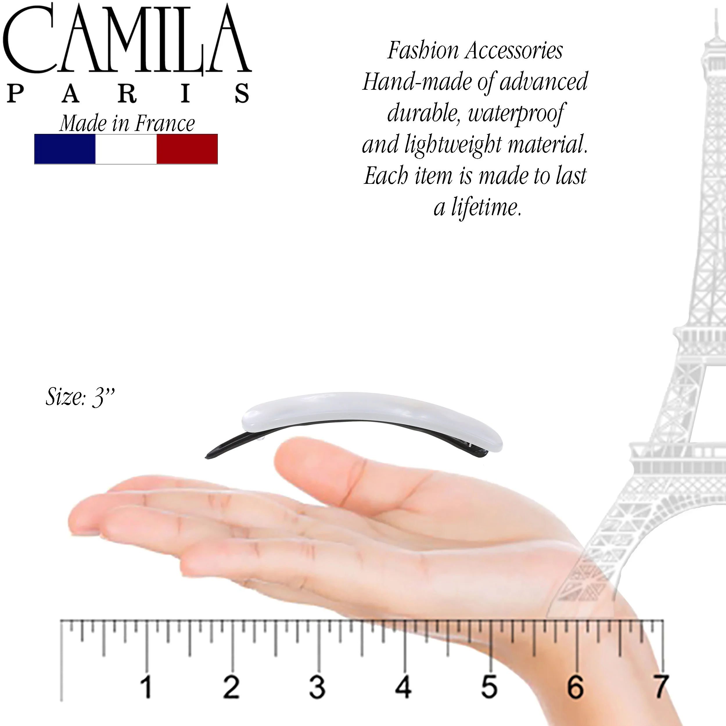 Camila Paris Handmade Classic Metal Free Barrette - Image 26