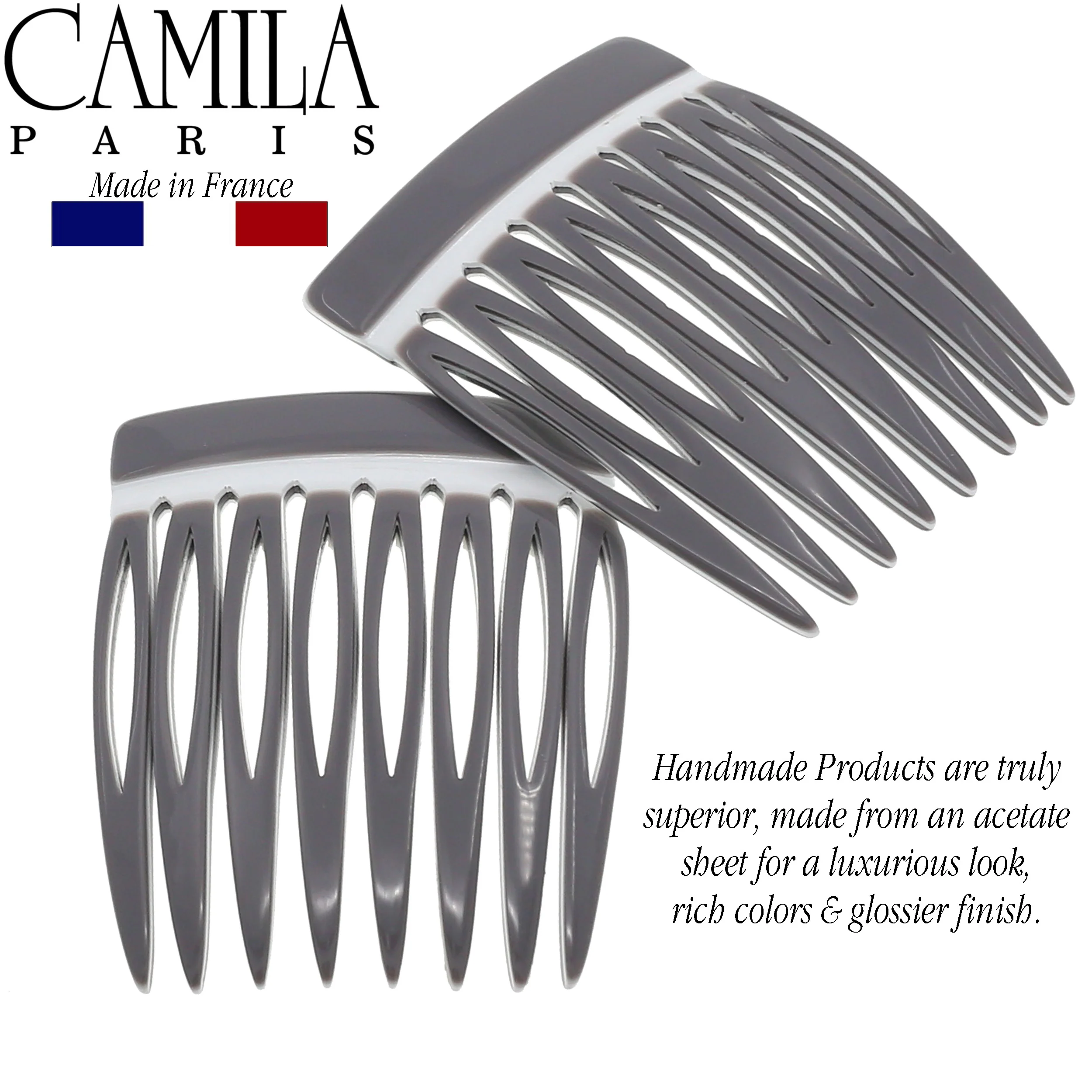Camila Paris Handmade Classic Side Comb Pair - Image 19