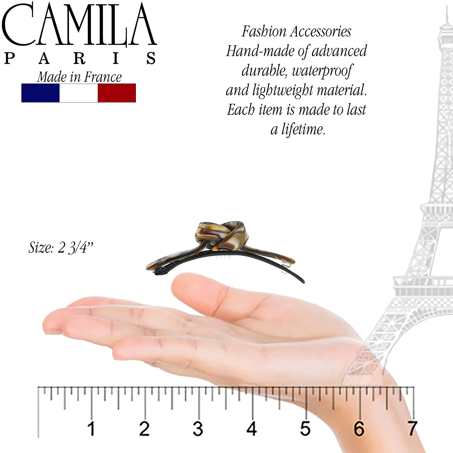 Camila Paris Handmade Knot Metal Free Barrette - Image 10