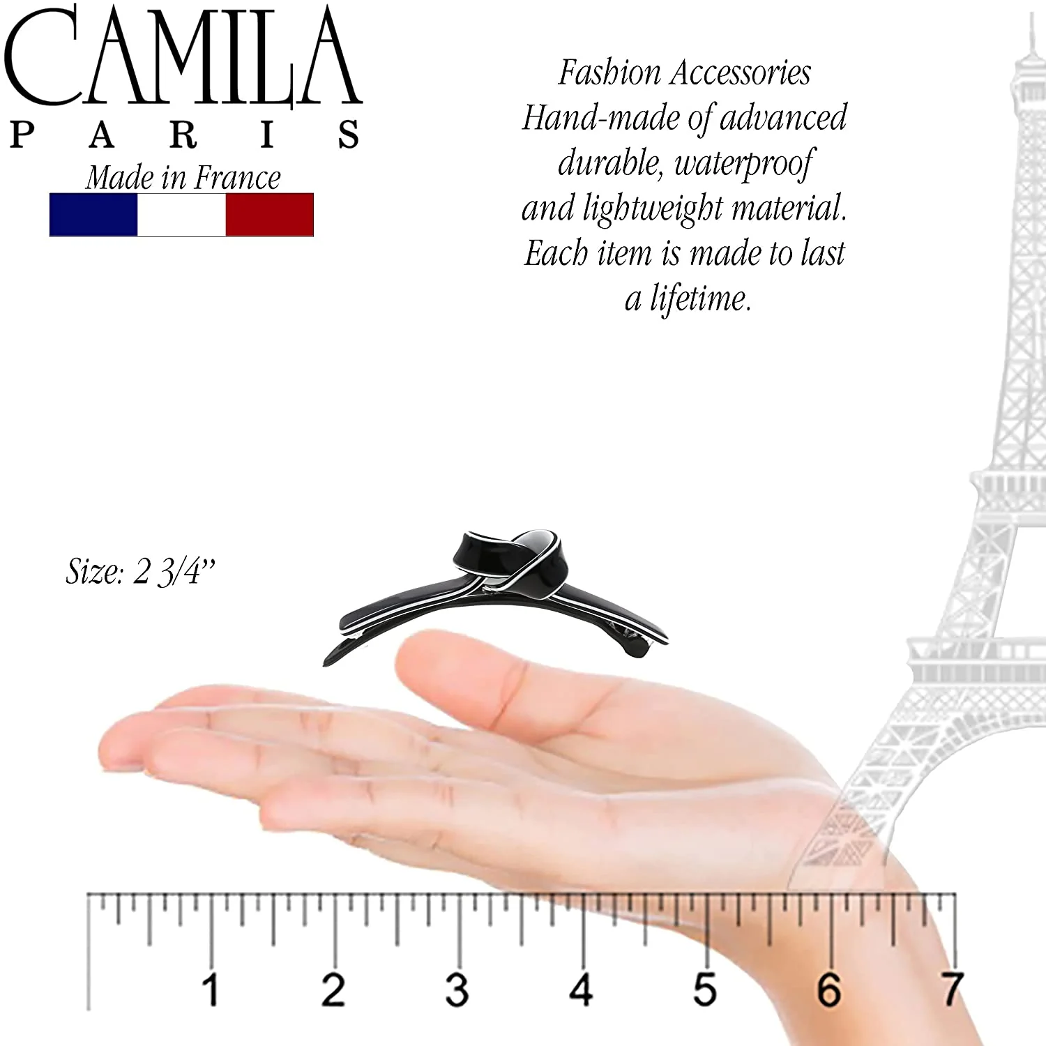 Camila Paris Handmade Knot Metal Free Barrette - Image 2