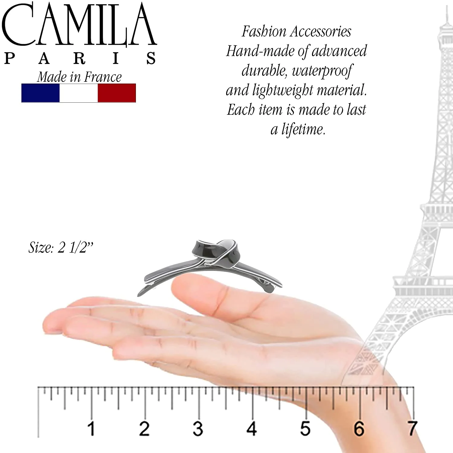 Camila Paris Handmade Knot Metal Free Barrette - Image 6