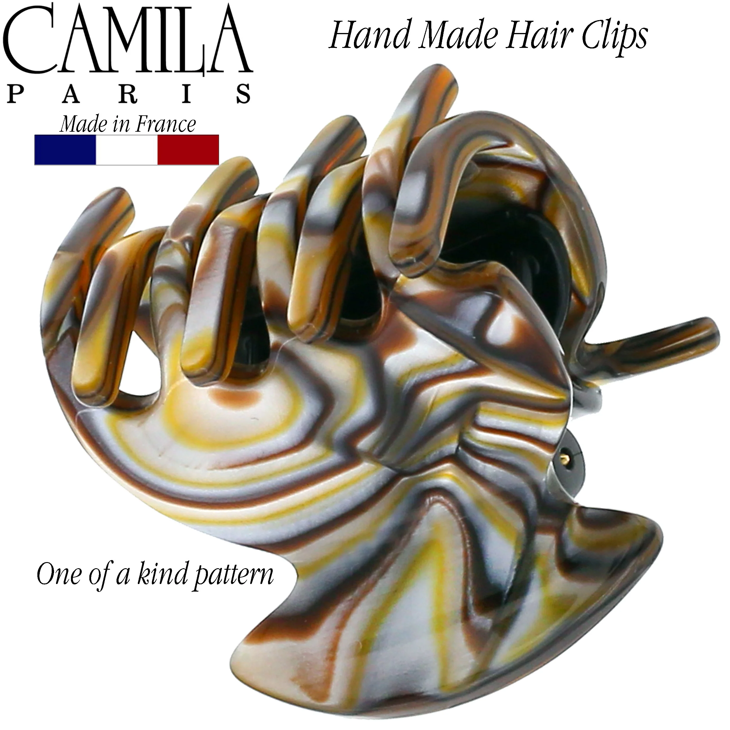 Camila Paris Handmade Ladybug Spring Covered Hair Clip - Image 11