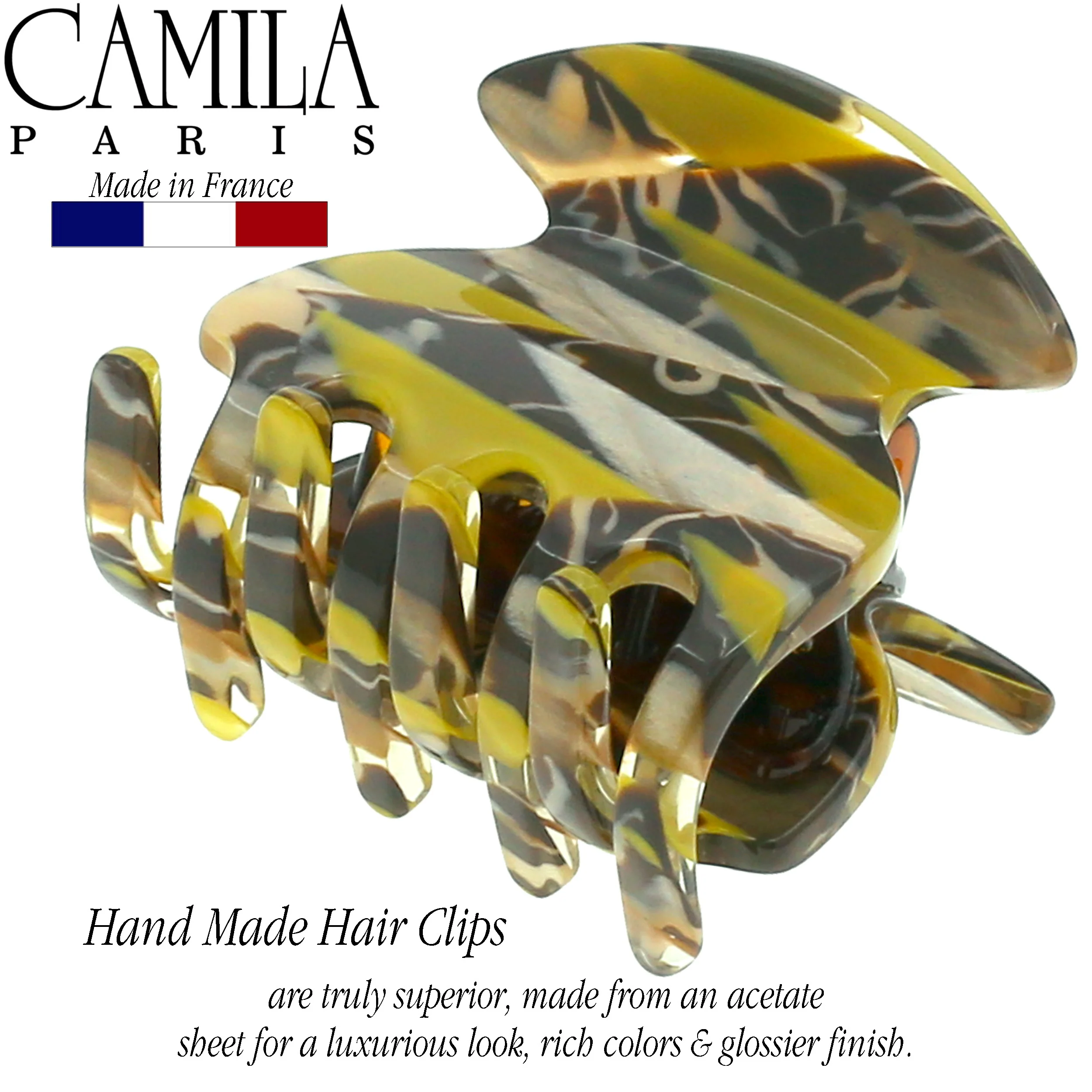 Camila Paris Handmade Ladybug Spring Covered Hair Clip - Image 15