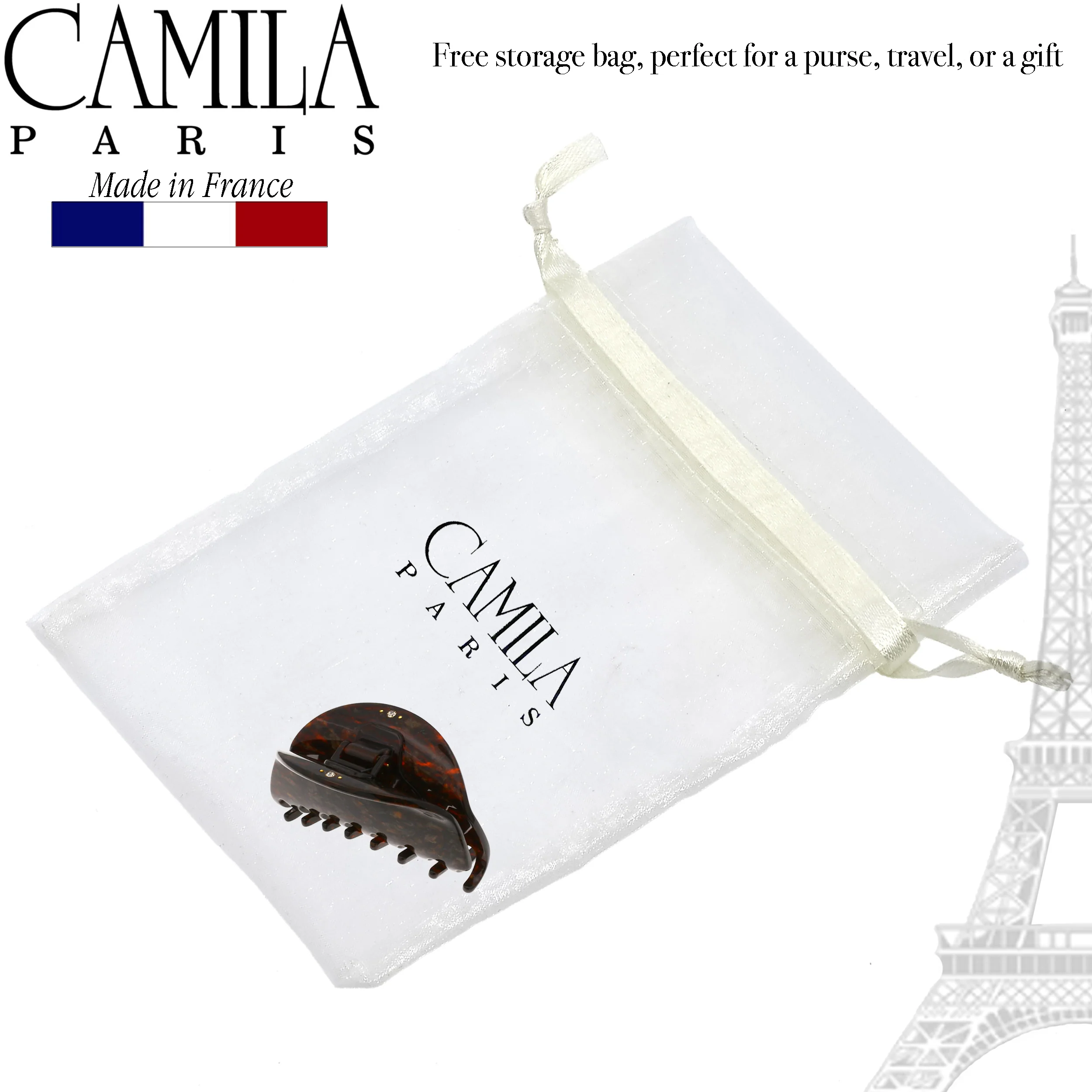 Camila Paris Handmade Luna Spring Covered Hair Clip - Image 15