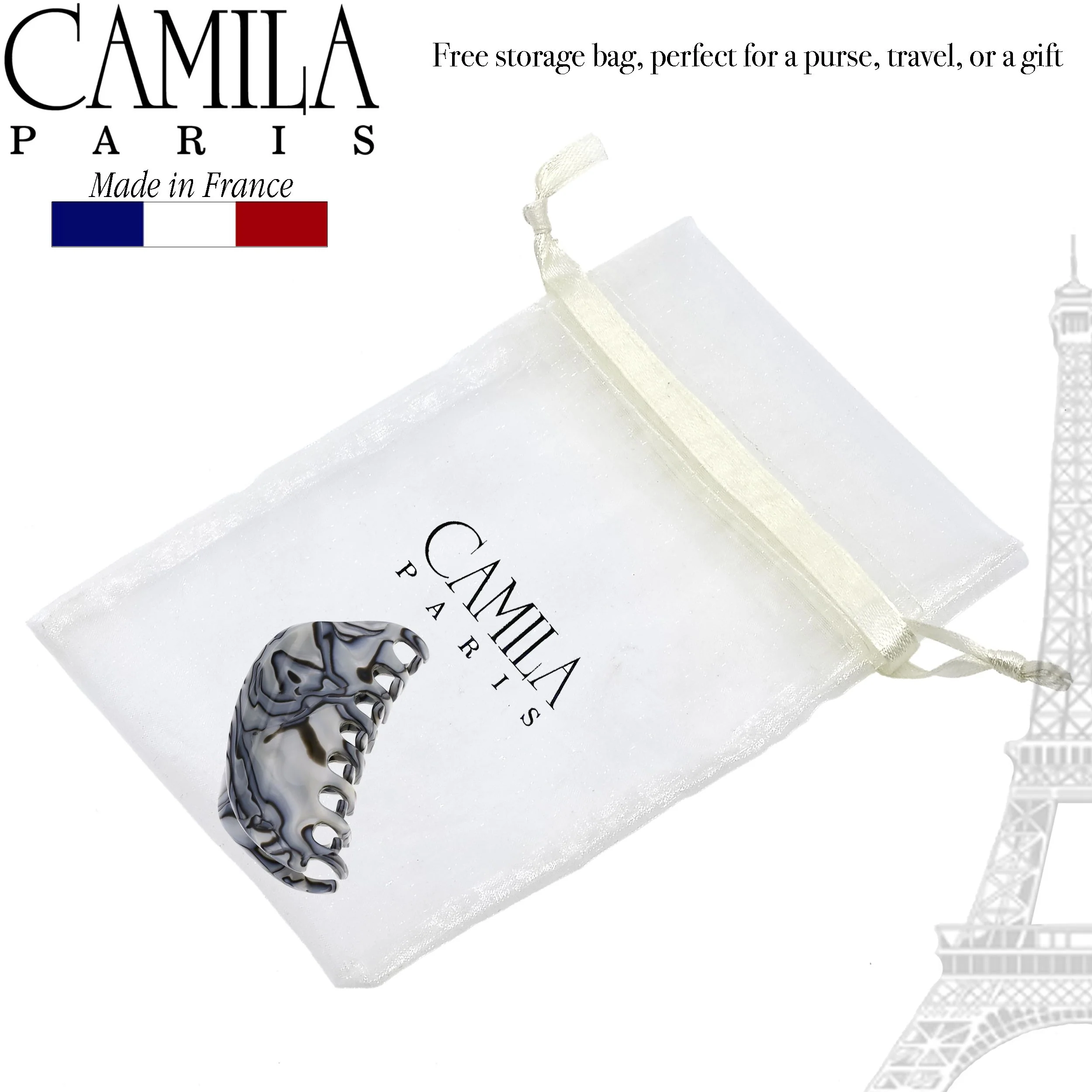 Camila Paris Handmade Luna Spring Covered Hair Clip - Image 23