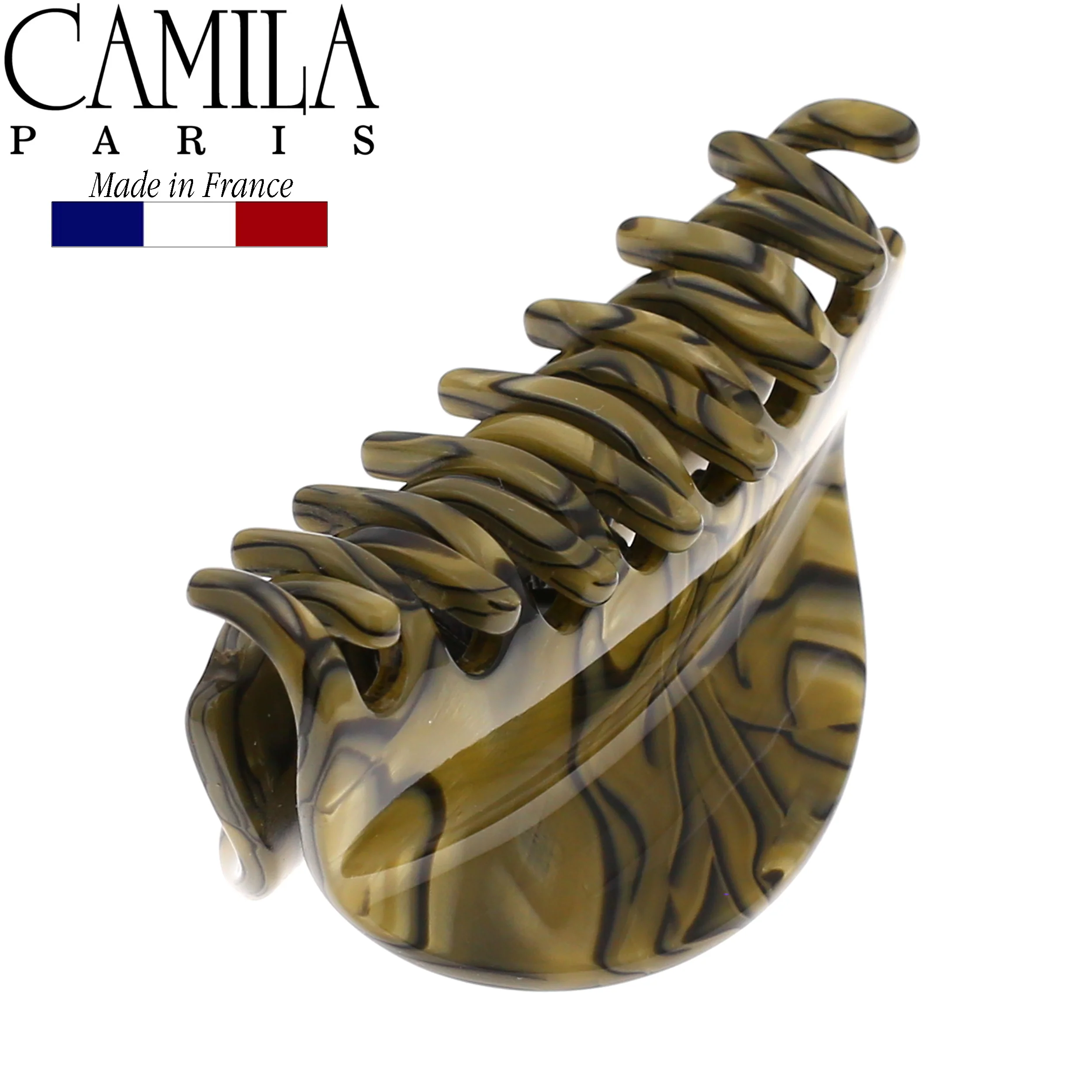 Camila Paris Handmade Luna Spring Covered Hair Clip - Image 4