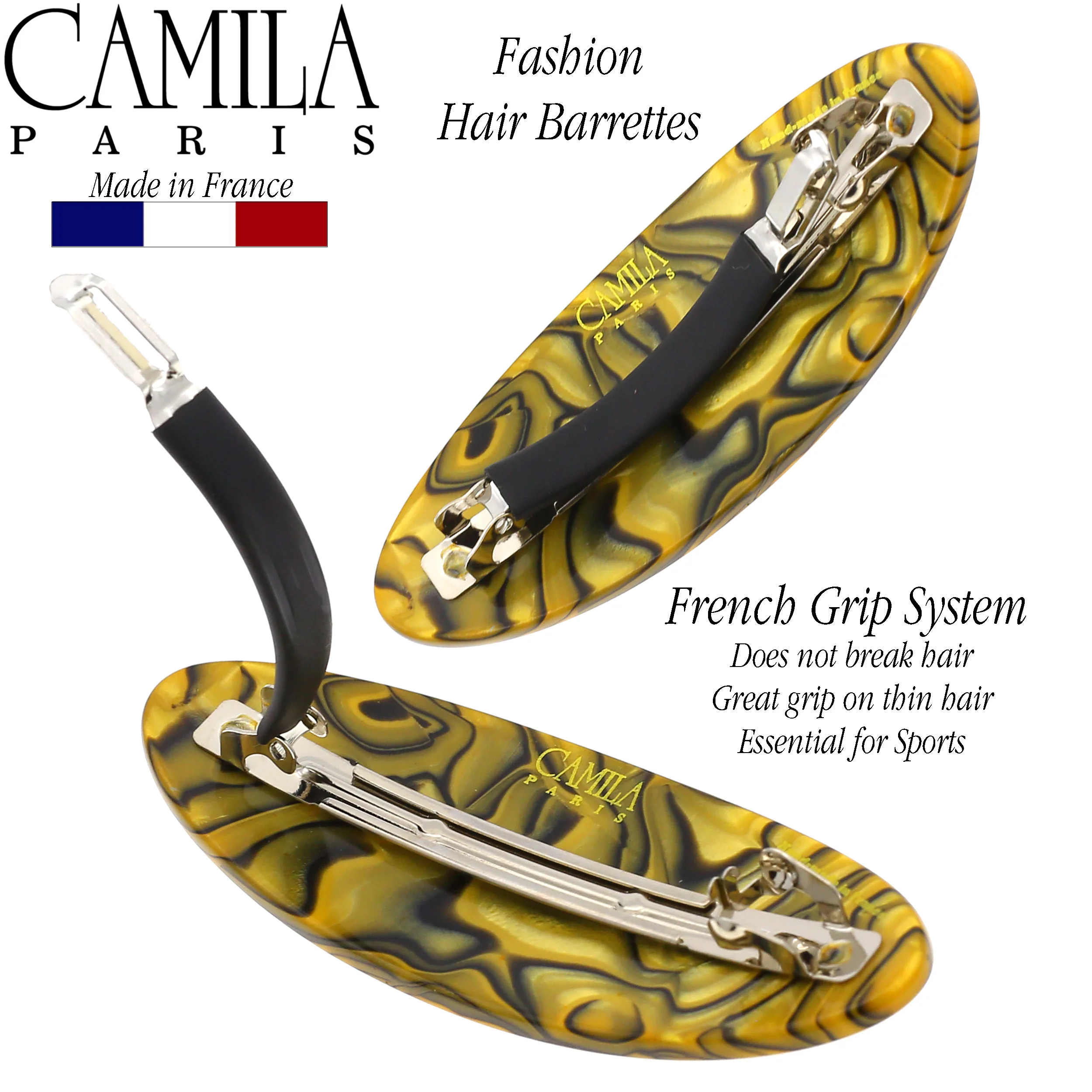 Camila Paris Handmade Oval No-Slip Barrette - Image 11