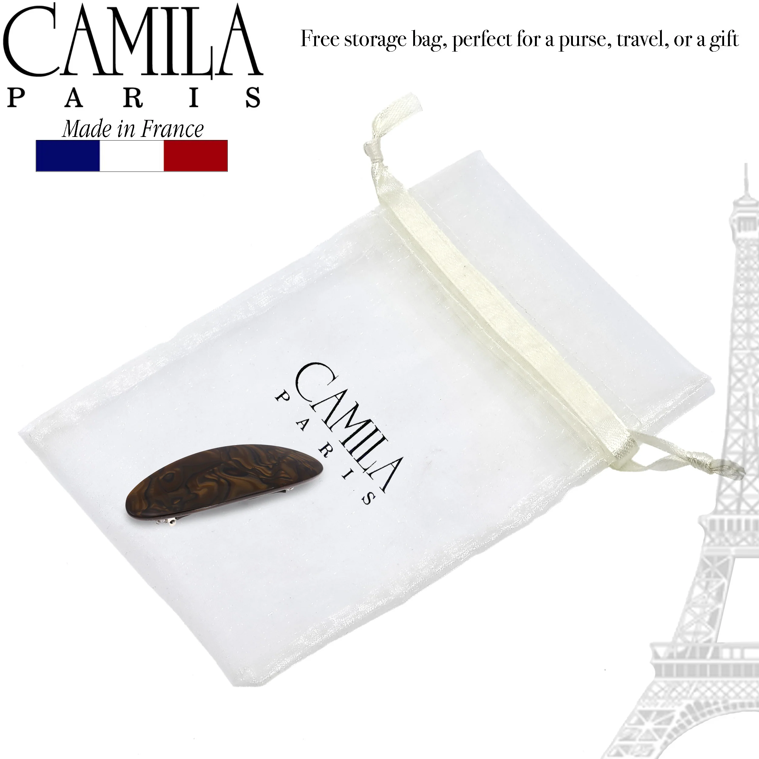 Camila Paris Handmade Oval No-Slip Barrette - Image 4