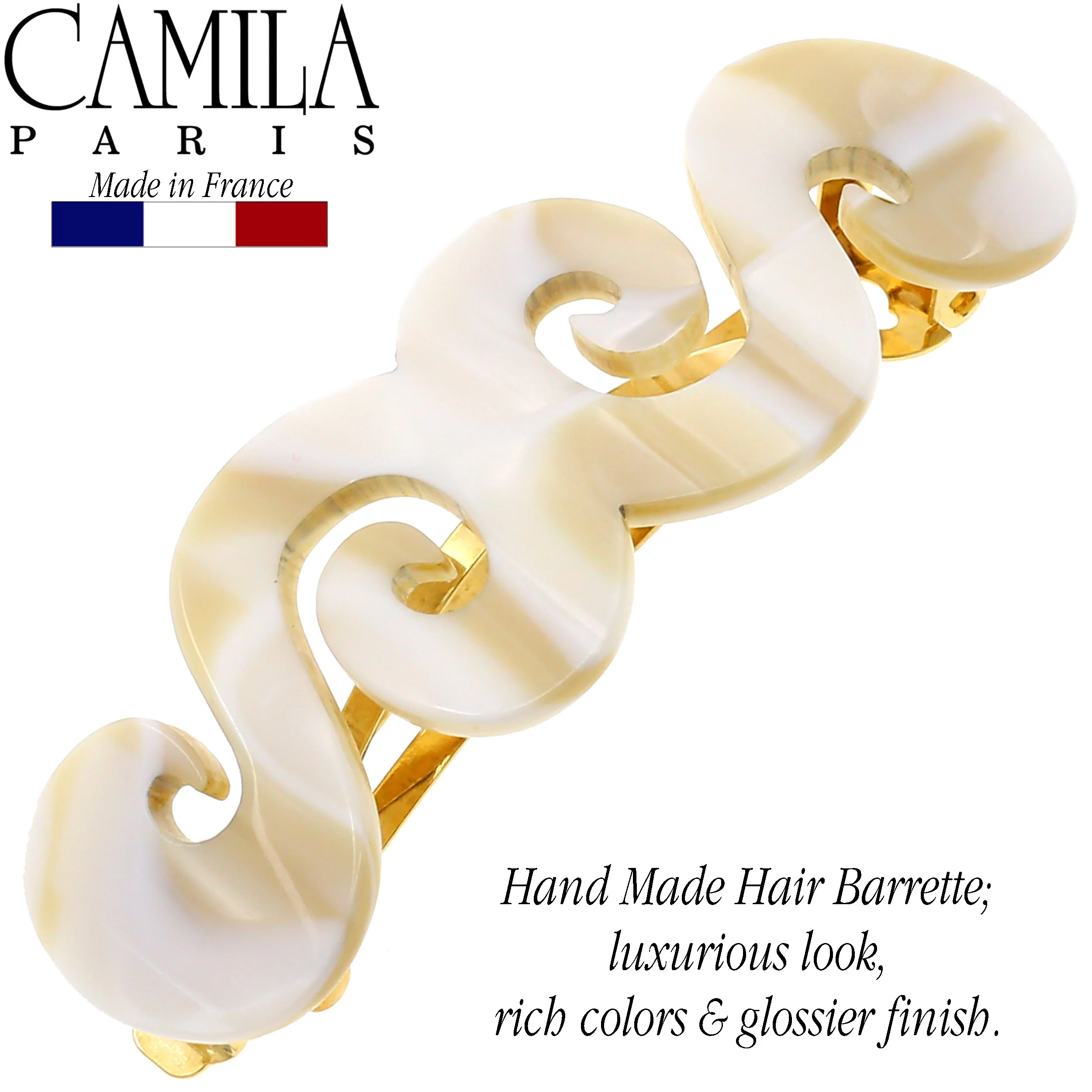 Camila Paris Handmade Swirls Barrette - Image 12